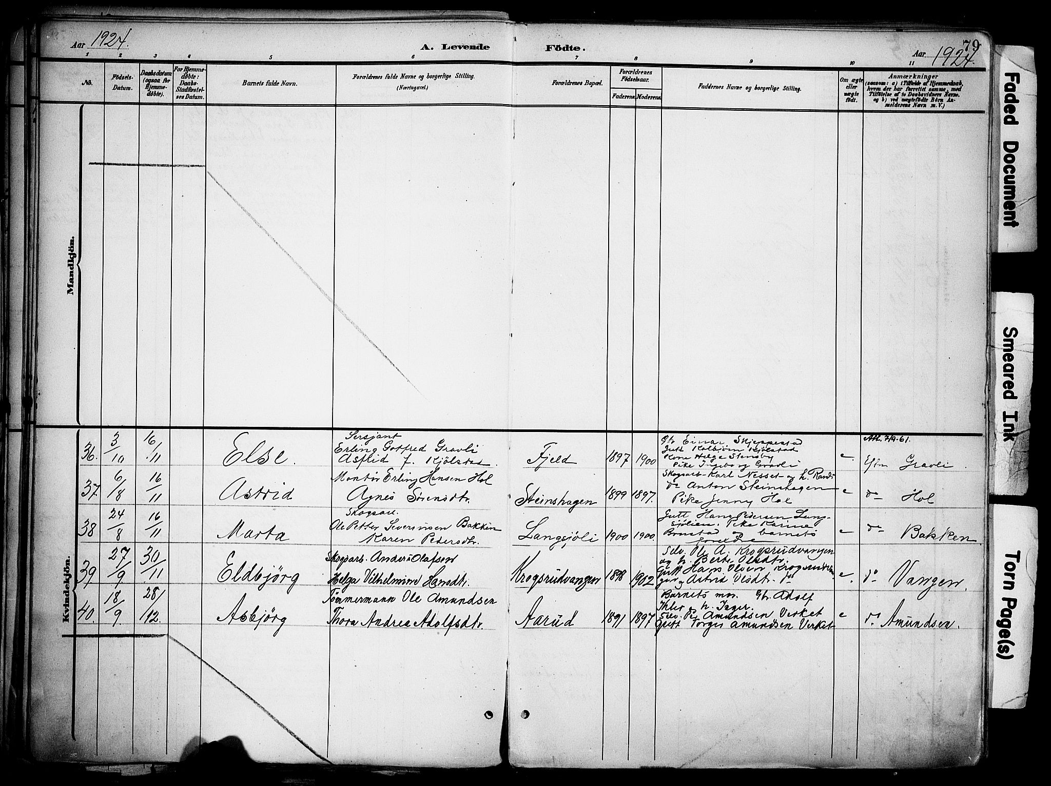 Nord-Odal prestekontor, AV/SAH-PREST-032/H/Ha/Haa/L0007: Parish register (official) no. 7, 1902-1926, p. 79