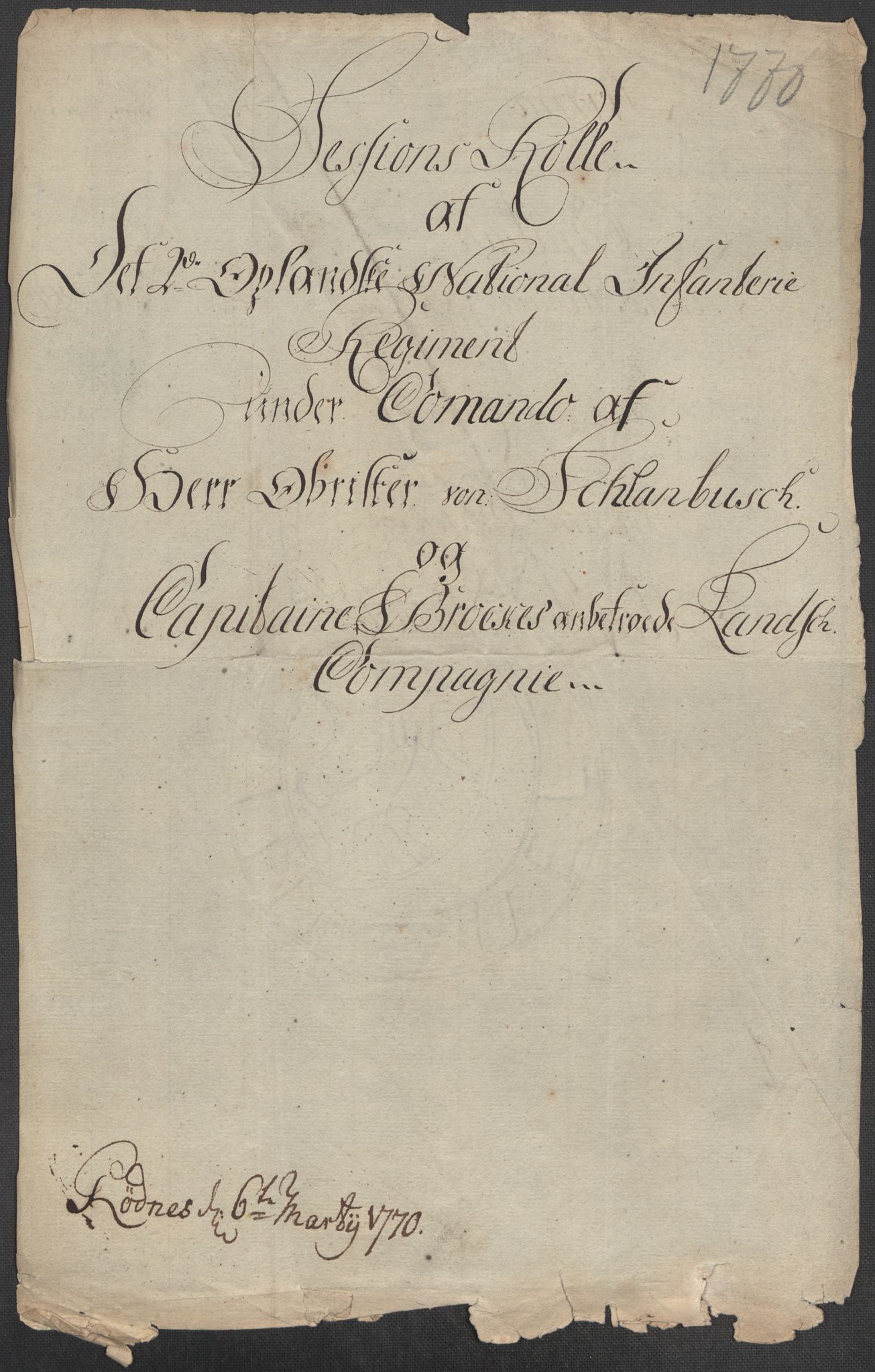 Generalitets- og kommissariatskollegiet, Det kongelige norske kommissariatskollegium, RA/EA-5420/E/Eh/L0001b: Diverse, 1659-1807, p. 135