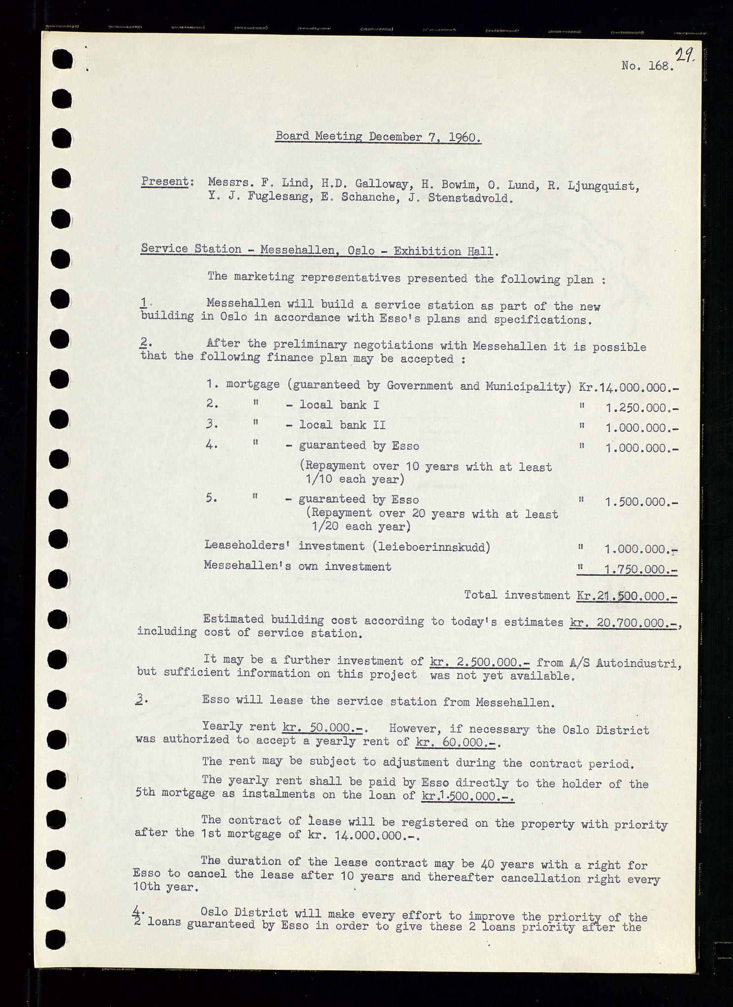 Pa 0982 - Esso Norge A/S, AV/SAST-A-100448/A/Aa/L0001/0002: Den administrerende direksjon Board minutes (styrereferater) / Den administrerende direksjon Board minutes (styrereferater), 1960-1961, p. 76