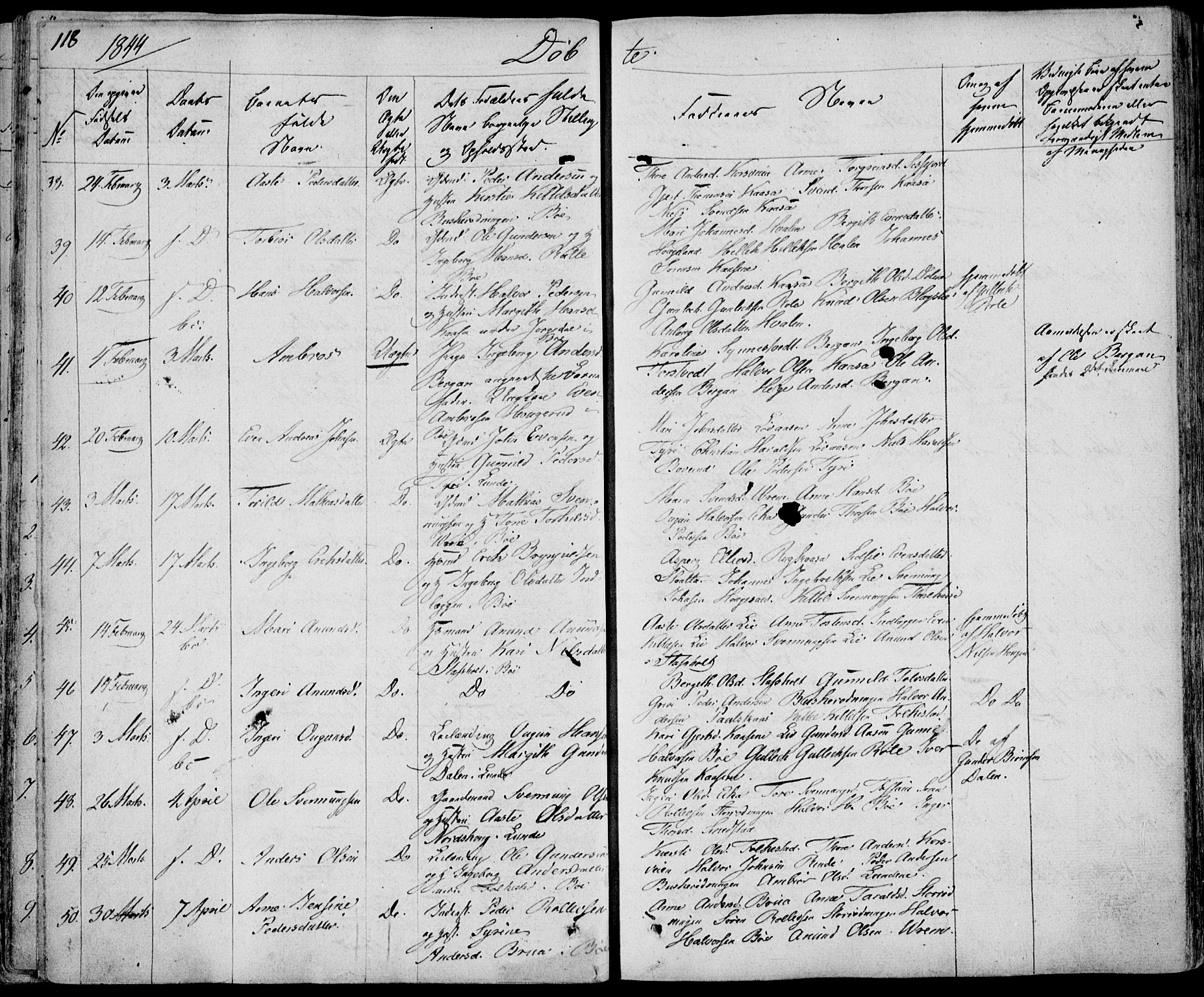 Bø kirkebøker, AV/SAKO-A-257/F/Fa/L0007: Parish register (official) no. 7, 1831-1848, p. 118