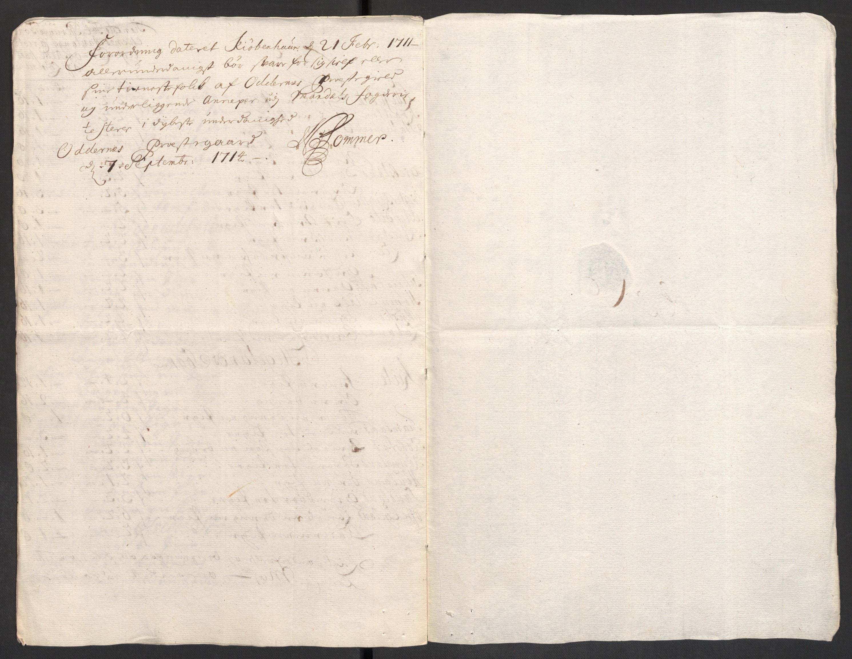 Rentekammeret inntil 1814, Reviderte regnskaper, Fogderegnskap, RA/EA-4092/R43/L2554: Fogderegnskap Lista og Mandal, 1711, p. 553