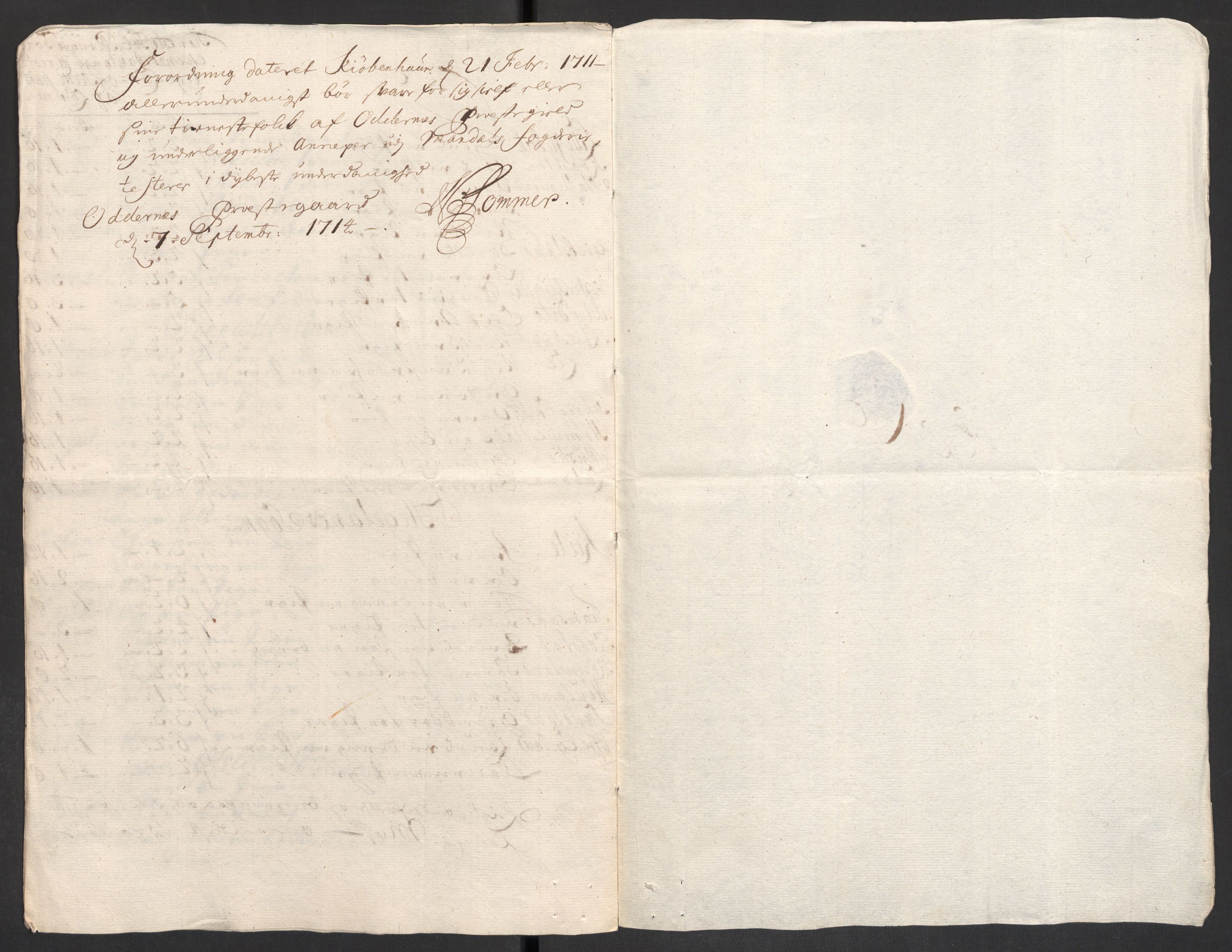 Rentekammeret inntil 1814, Reviderte regnskaper, Fogderegnskap, AV/RA-EA-4092/R43/L2554: Fogderegnskap Lista og Mandal, 1711, p. 553