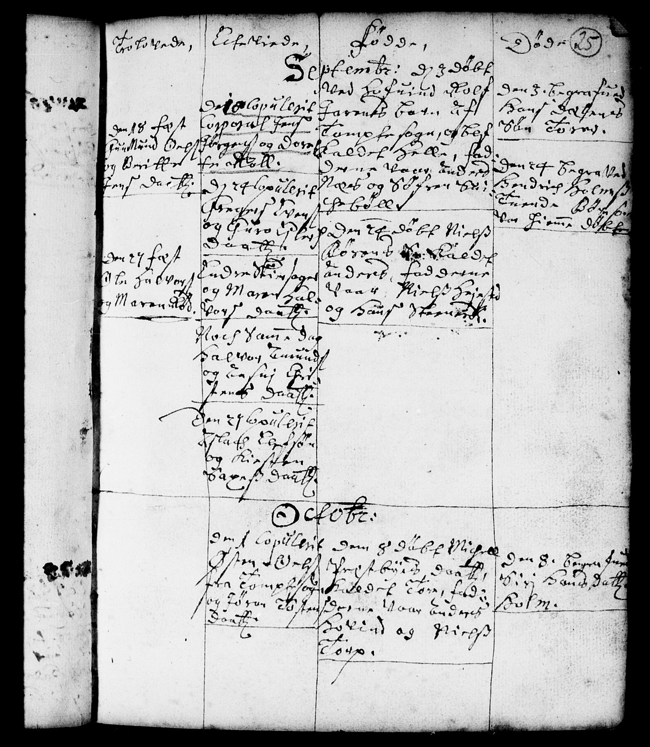 Spydeberg prestekontor Kirkebøker, SAO/A-10924/F/Fa/L0001: Parish register (official) no. I 1, 1696-1738, p. 25