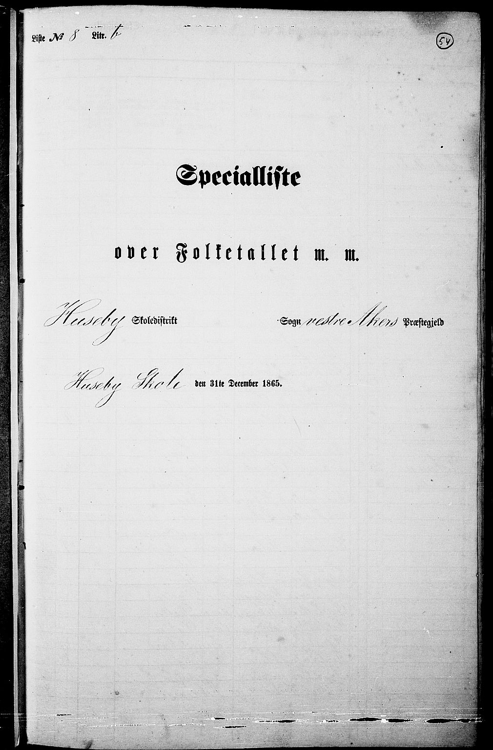 RA, 1865 census for Vestre Aker, 1865, p. 227