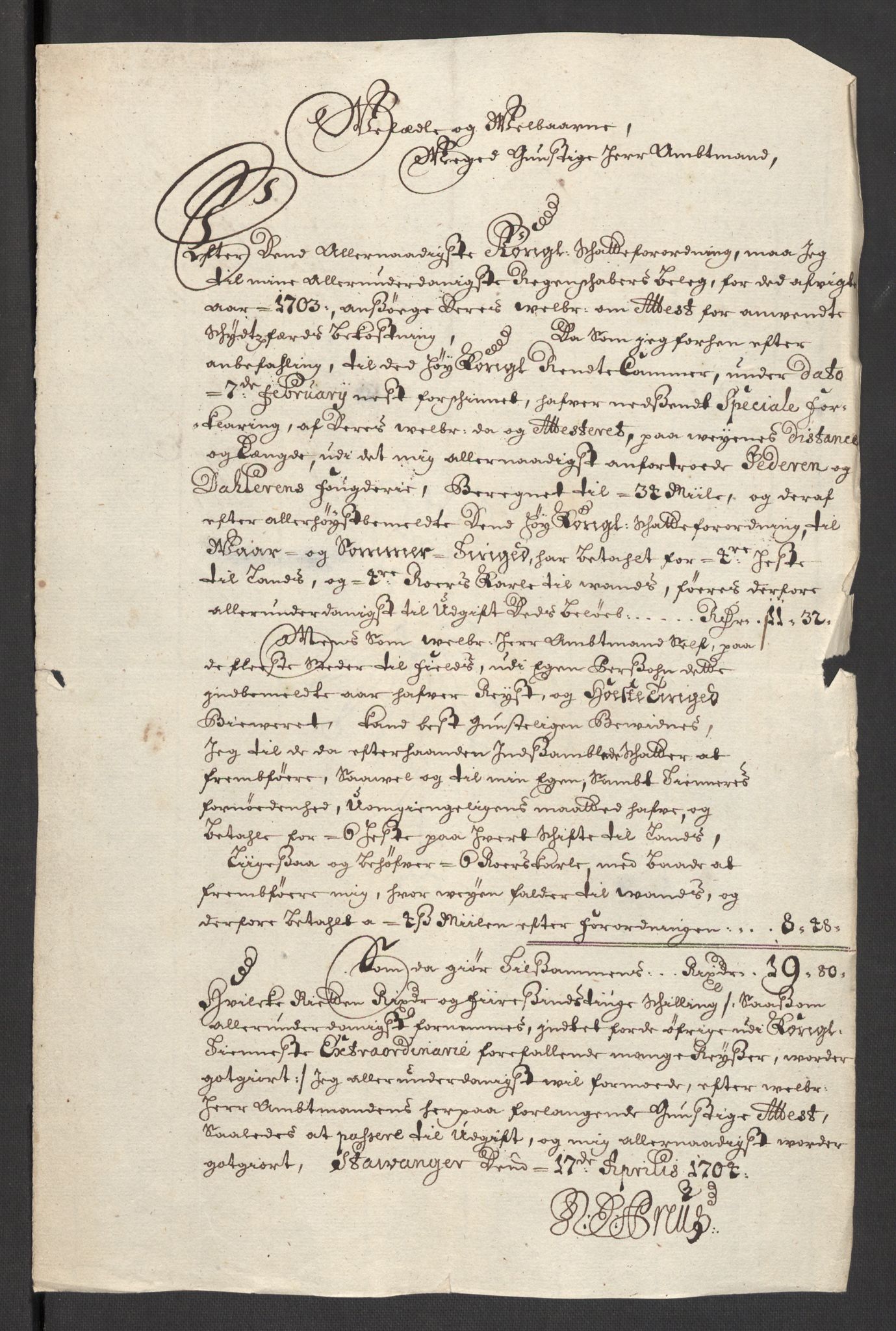 Rentekammeret inntil 1814, Reviderte regnskaper, Fogderegnskap, RA/EA-4092/R46/L2732: Fogderegnskap Jæren og Dalane, 1703-1704, p. 76