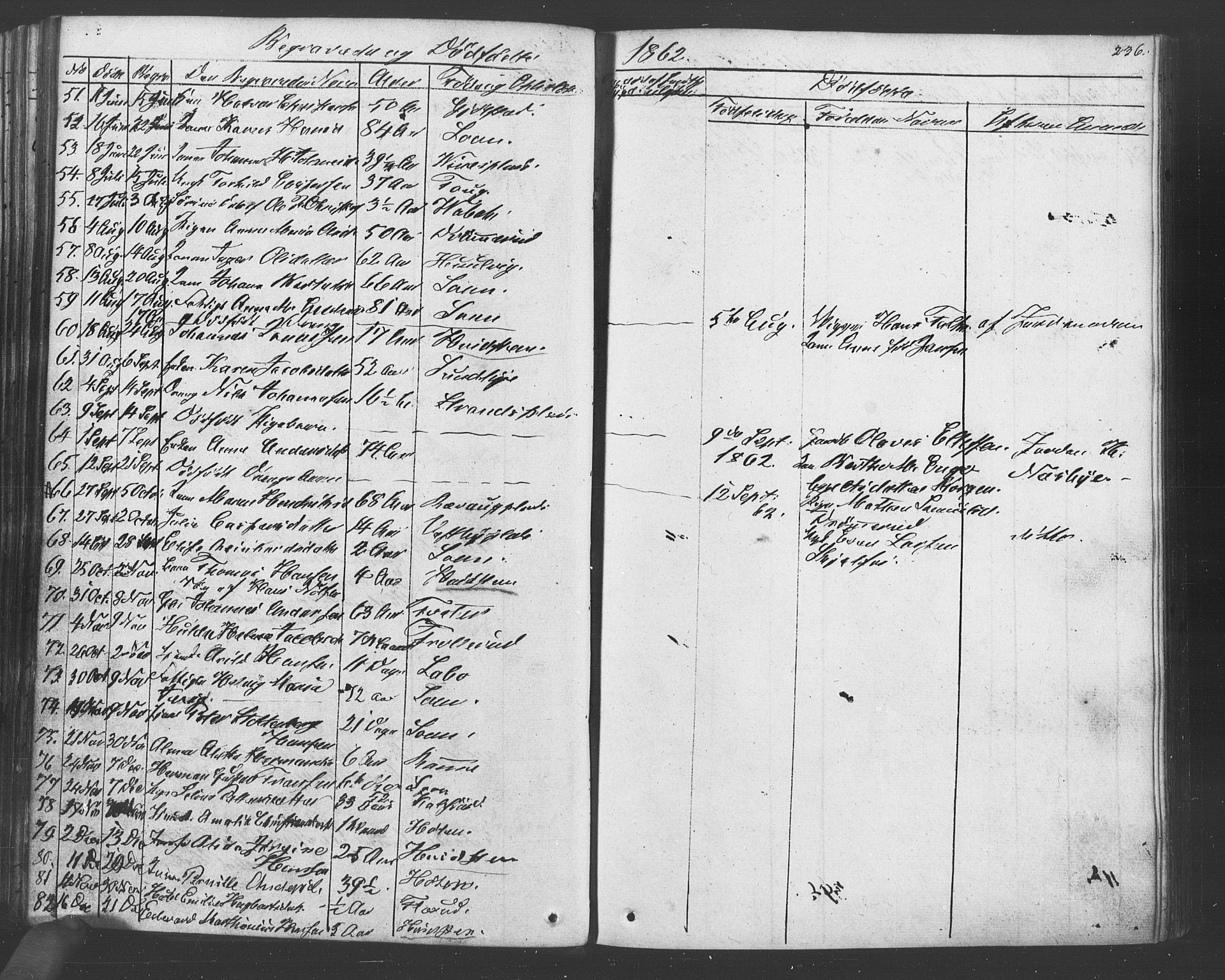 Vestby prestekontor Kirkebøker, SAO/A-10893/F/Fa/L0007: Parish register (official) no. I 7, 1850-1862, p. 236