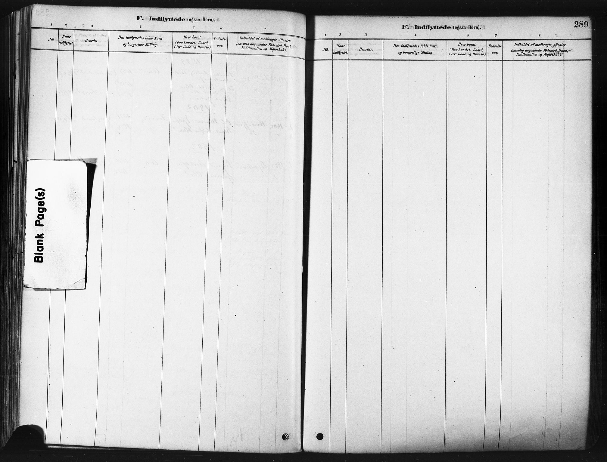 Tranøy sokneprestkontor, SATØ/S-1313/I/Ia/Iaa/L0009kirke: Parish register (official) no. 9, 1878-1904, p. 289