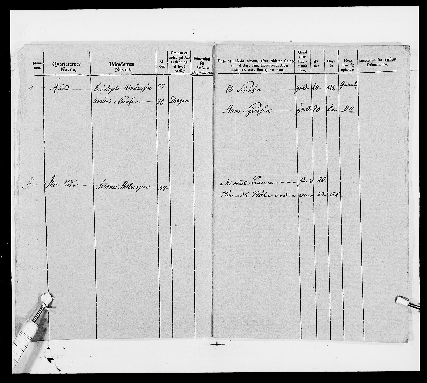 Generalitets- og kommissariatskollegiet, Det kongelige norske kommissariatskollegium, AV/RA-EA-5420/E/Eh/L0006: Akershusiske dragonregiment, 1796-1800, p. 249