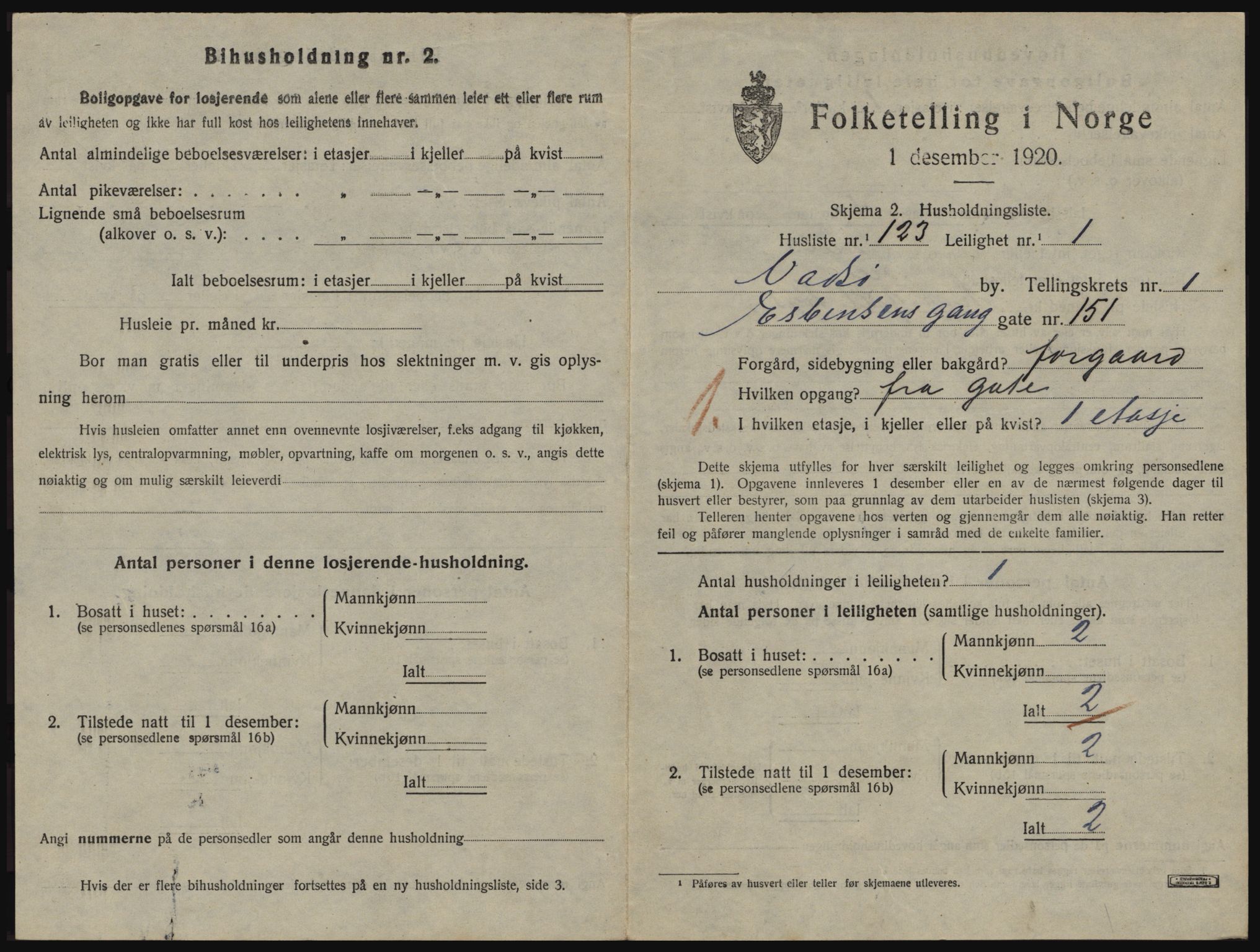 SATØ, 1920 census for Vadsø, 1920, p. 916