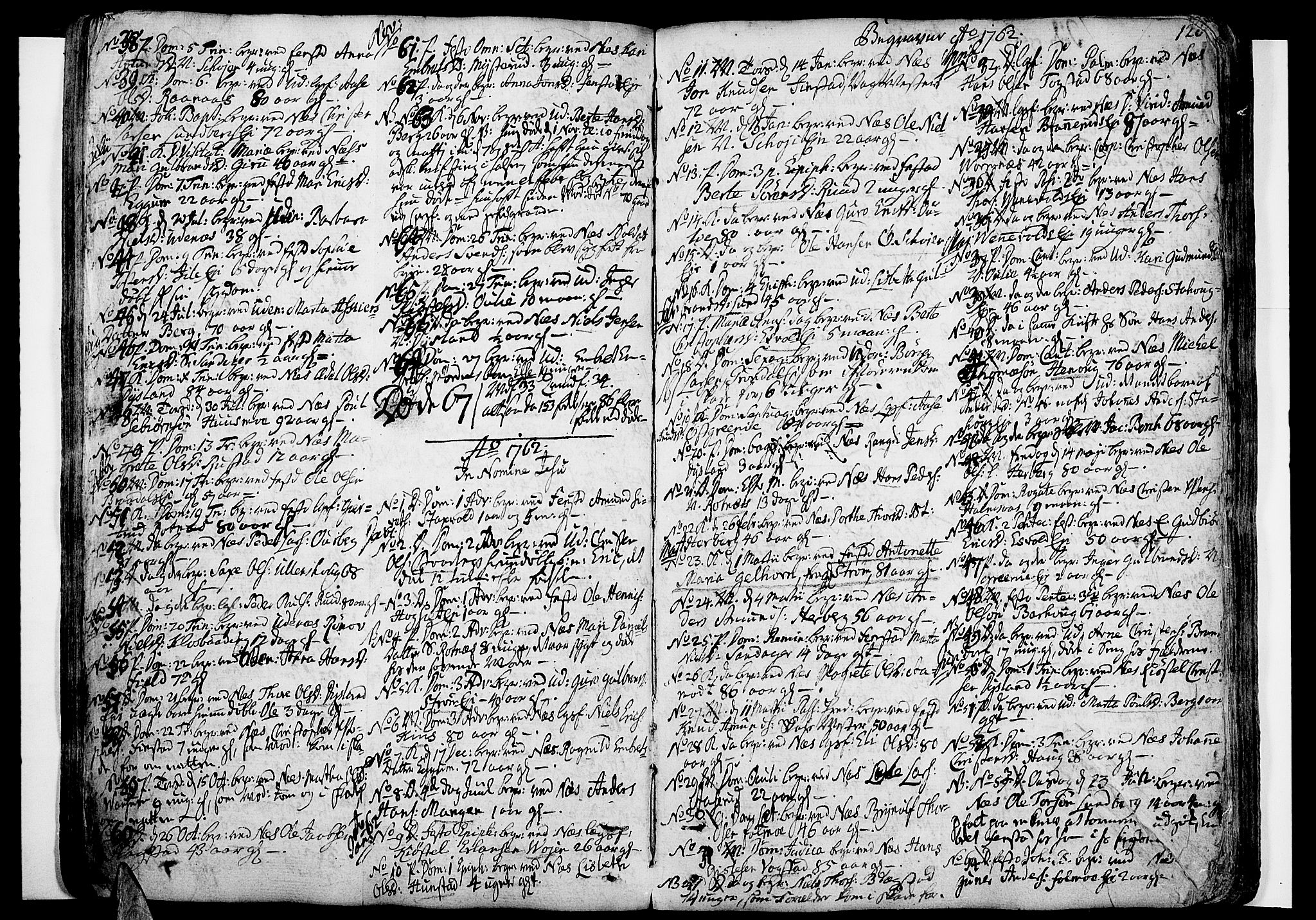 Nes prestekontor Kirkebøker, SAO/A-10410/F/Fa/L0003: Parish register (official) no. I 3, 1734-1781, p. 128