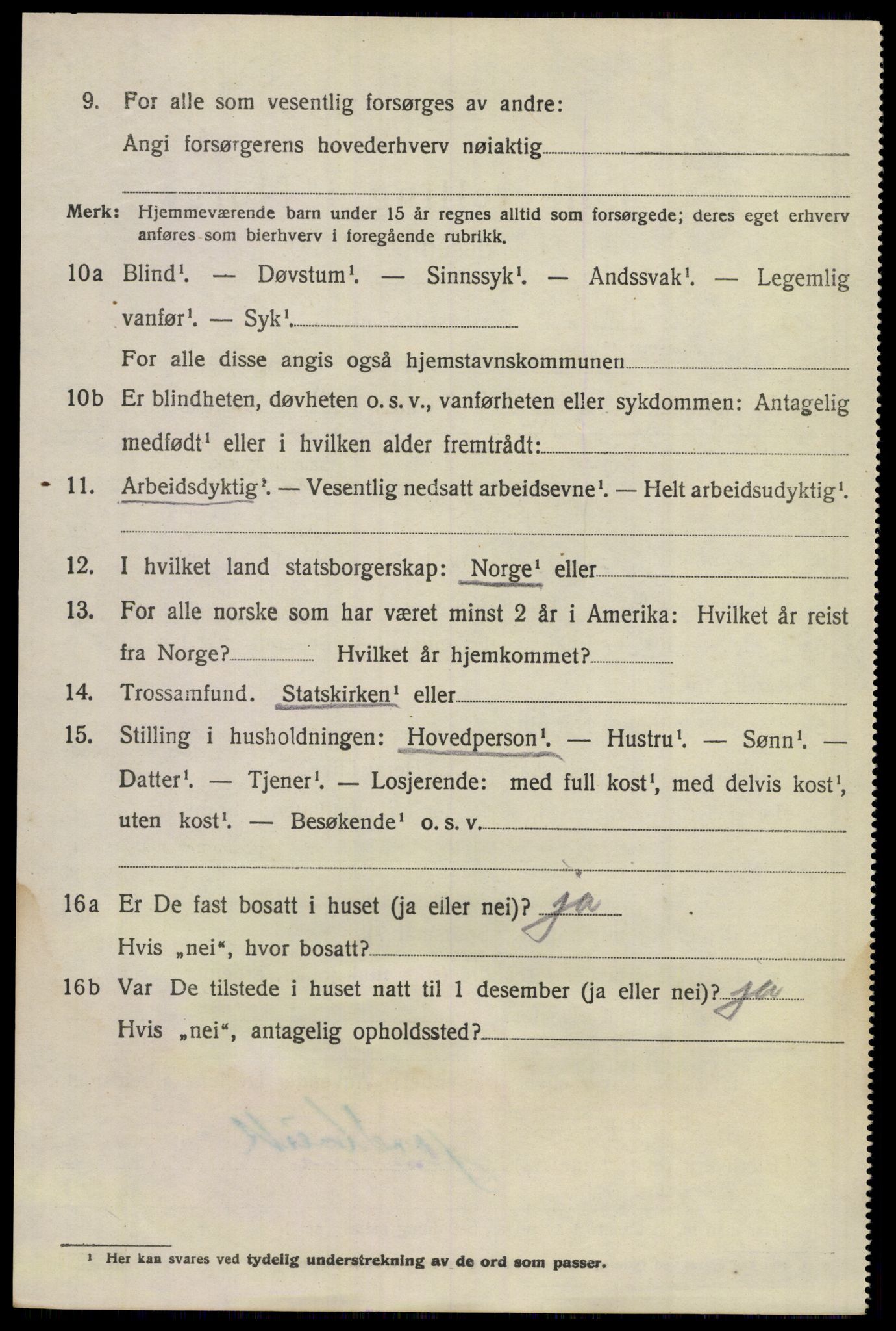 SAKO, 1920 census for Sem, 1920, p. 8520