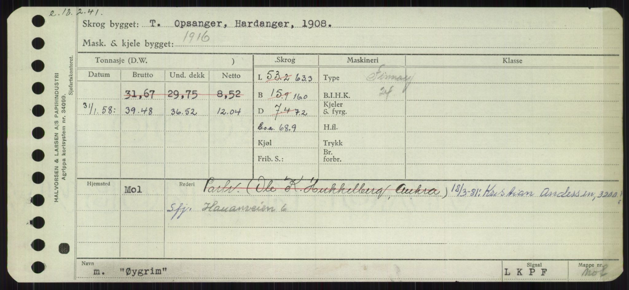 Sjøfartsdirektoratet med forløpere, Skipsmålingen, RA/S-1627/H/Ha/L0006/0002: Fartøy, Sver-Å / Fartøy, U-Å, p. 822