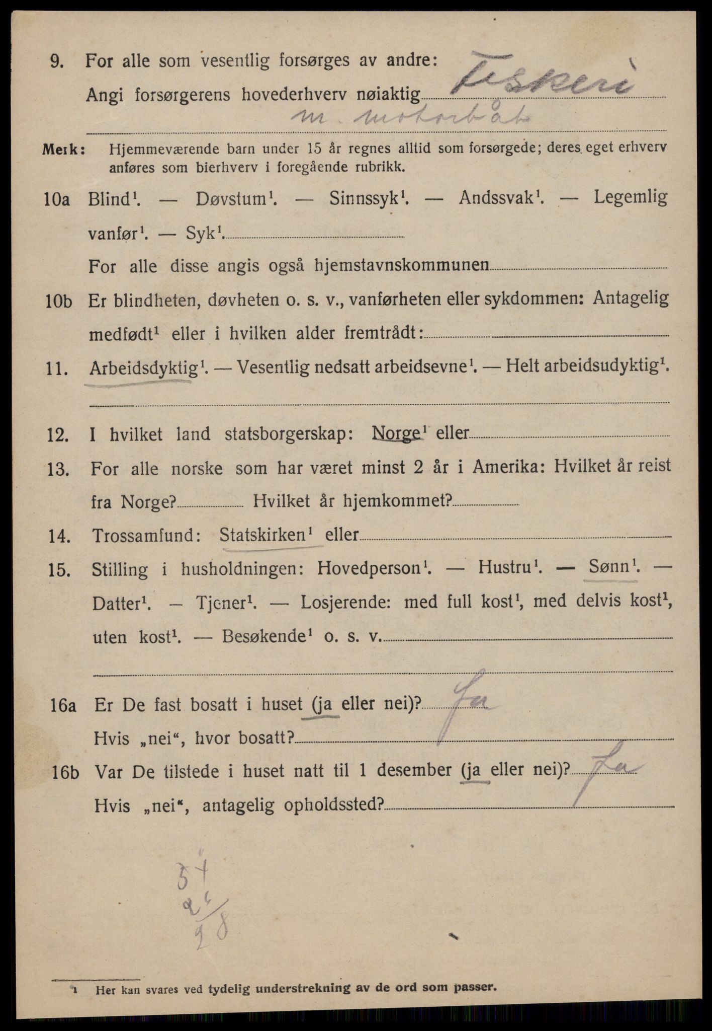 SAT, 1920 census for Fræna, 1920, p. 1544