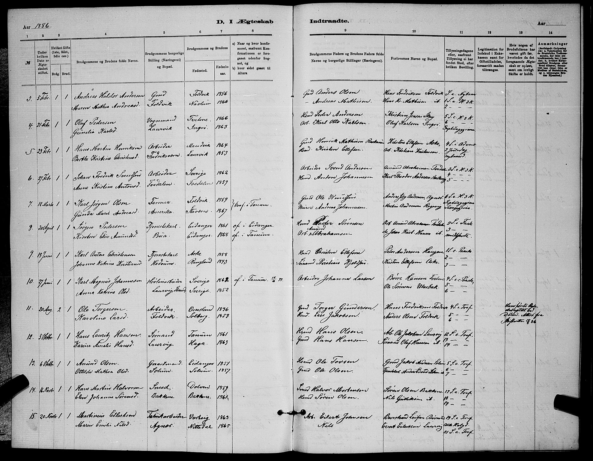 Brunlanes kirkebøker, AV/SAKO-A-342/G/Ga/L0003: Parish register (copy) no. I 3, 1877-1898