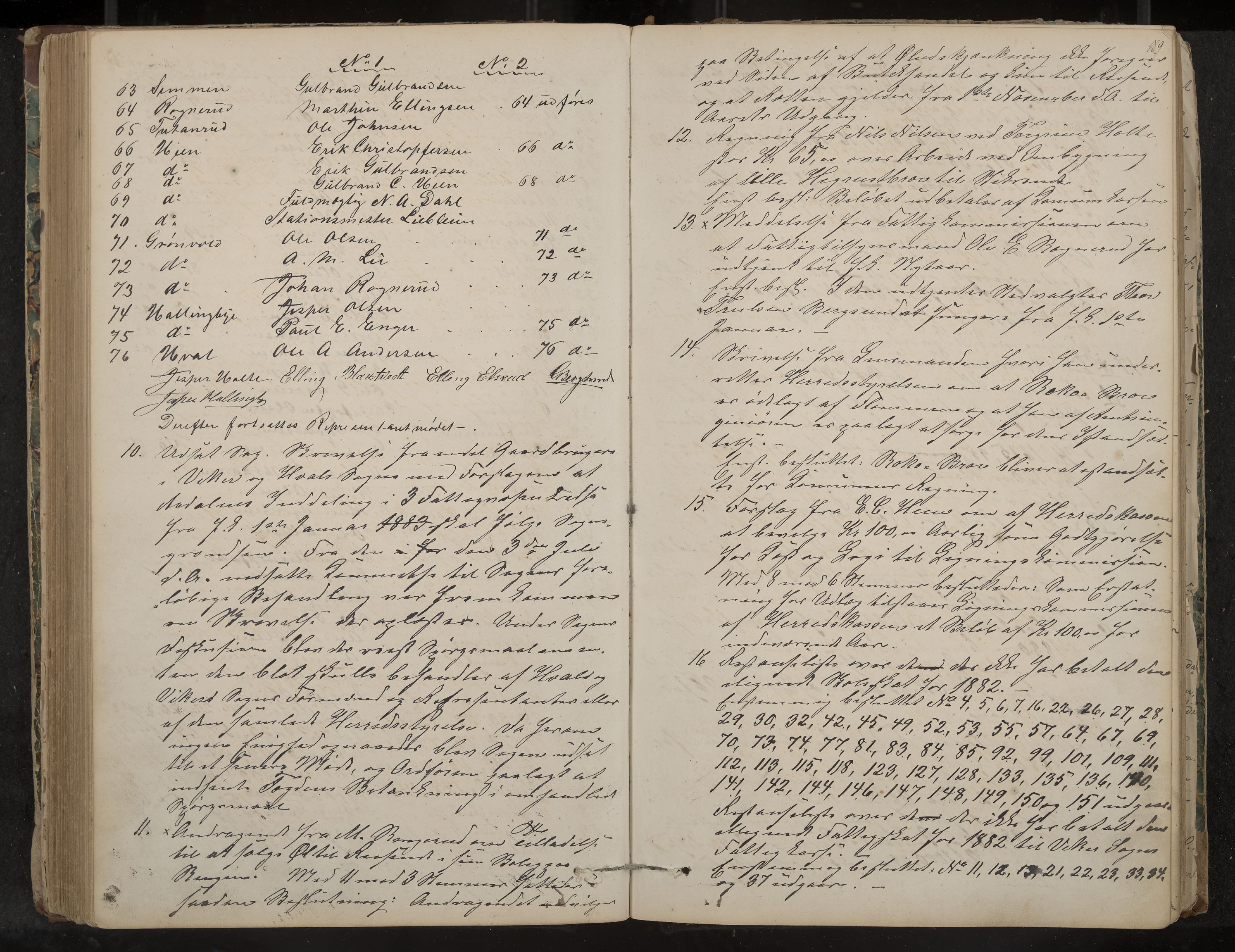 Ådal formannskap og sentraladministrasjon, IKAK/0614021/A/Aa/L0001: Møtebok, 1858-1891, p. 189