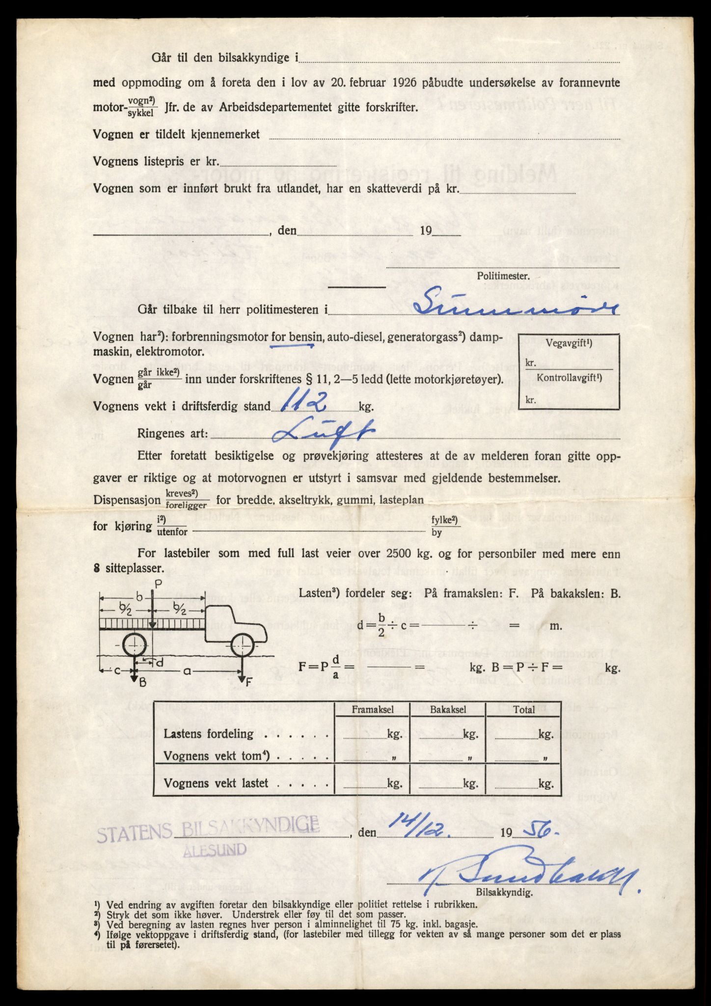 Møre og Romsdal vegkontor - Ålesund trafikkstasjon, AV/SAT-A-4099/F/Fe/L0040: Registreringskort for kjøretøy T 13531 - T 13709, 1927-1998, p. 906