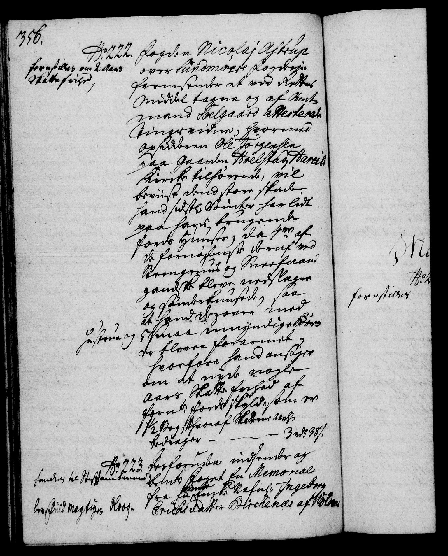 Rentekammeret, Kammerkanselliet, RA/EA-3111/G/Gh/Gha/L0022: Norsk ekstraktmemorialprotokoll (merket RK 53.67), 1739-1741, p. 356