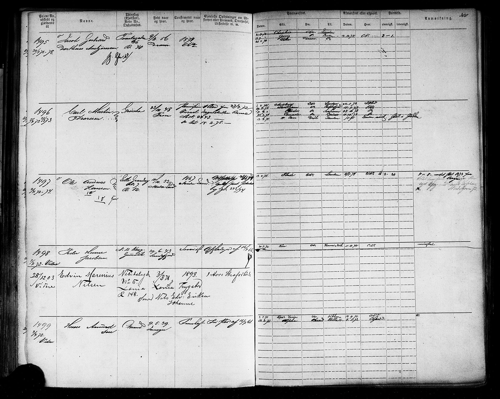 Oslo mønstringskontor, AV/SAO-A-10569g/F/Fc/Fca/L0001: Annotasjonsrulle, 1866-1881, p. 326