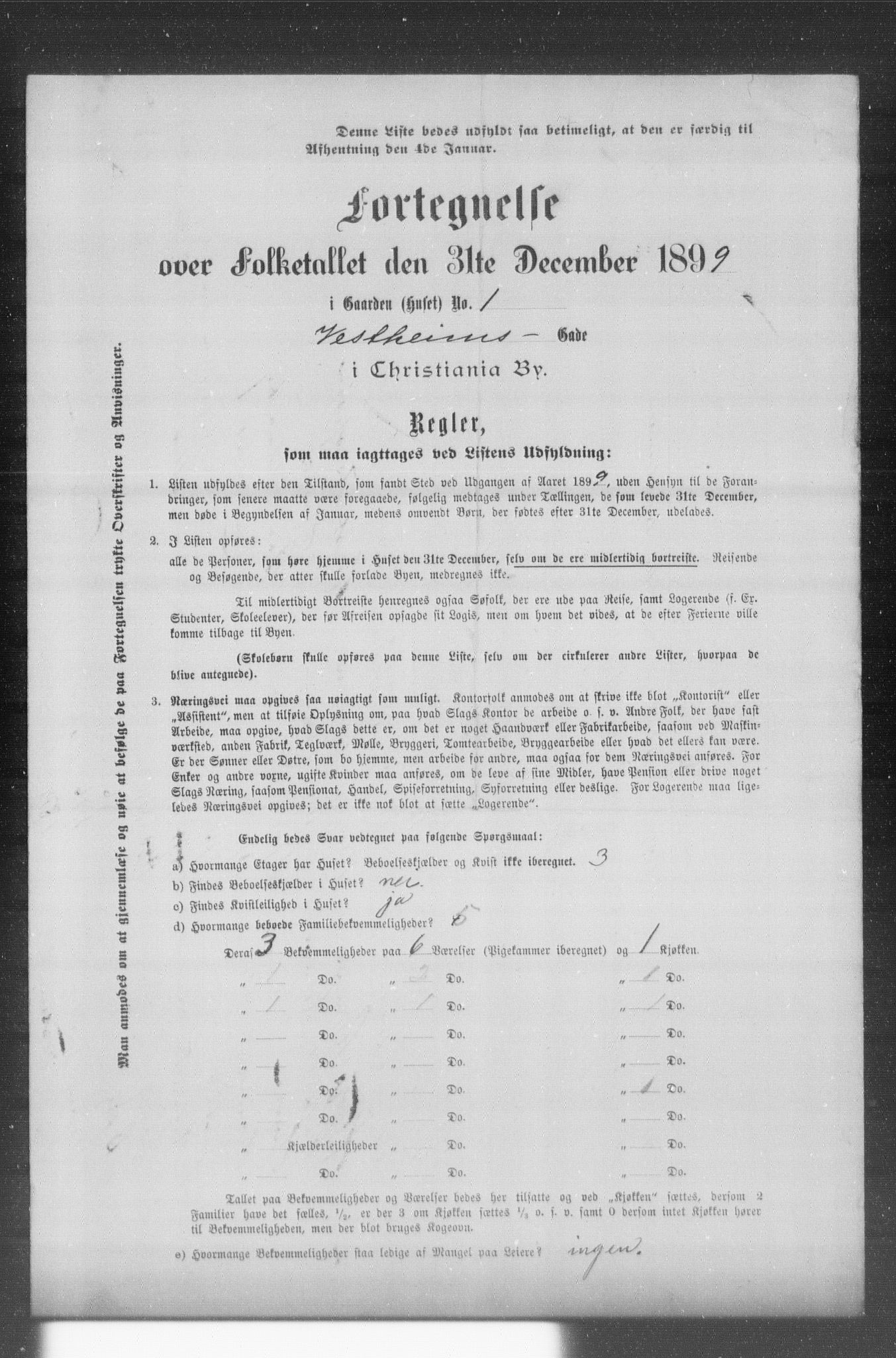 OBA, Municipal Census 1899 for Kristiania, 1899, p. 15735