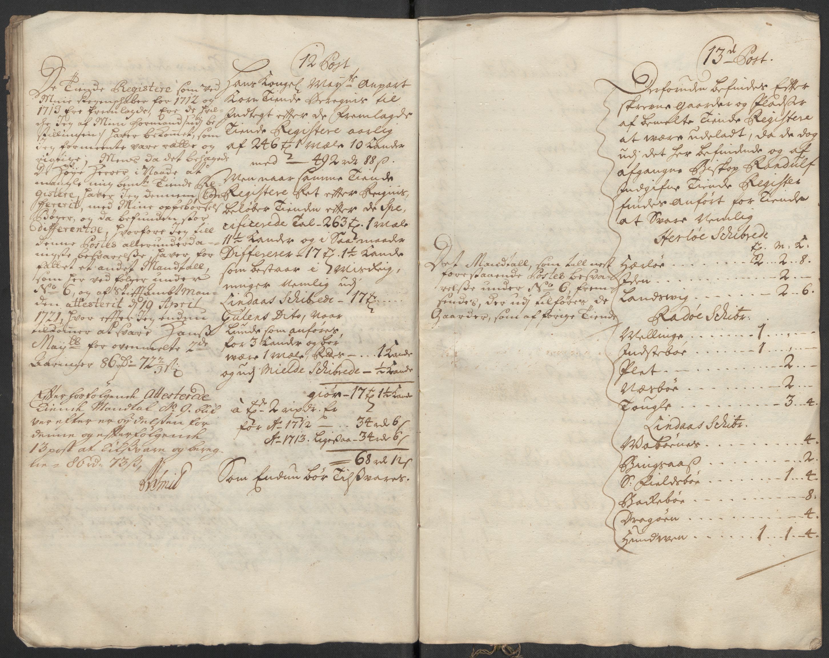 Rentekammeret inntil 1814, Reviderte regnskaper, Fogderegnskap, AV/RA-EA-4092/R51/L3196: Fogderegnskap Nordhordland og Voss, 1713, p. 9