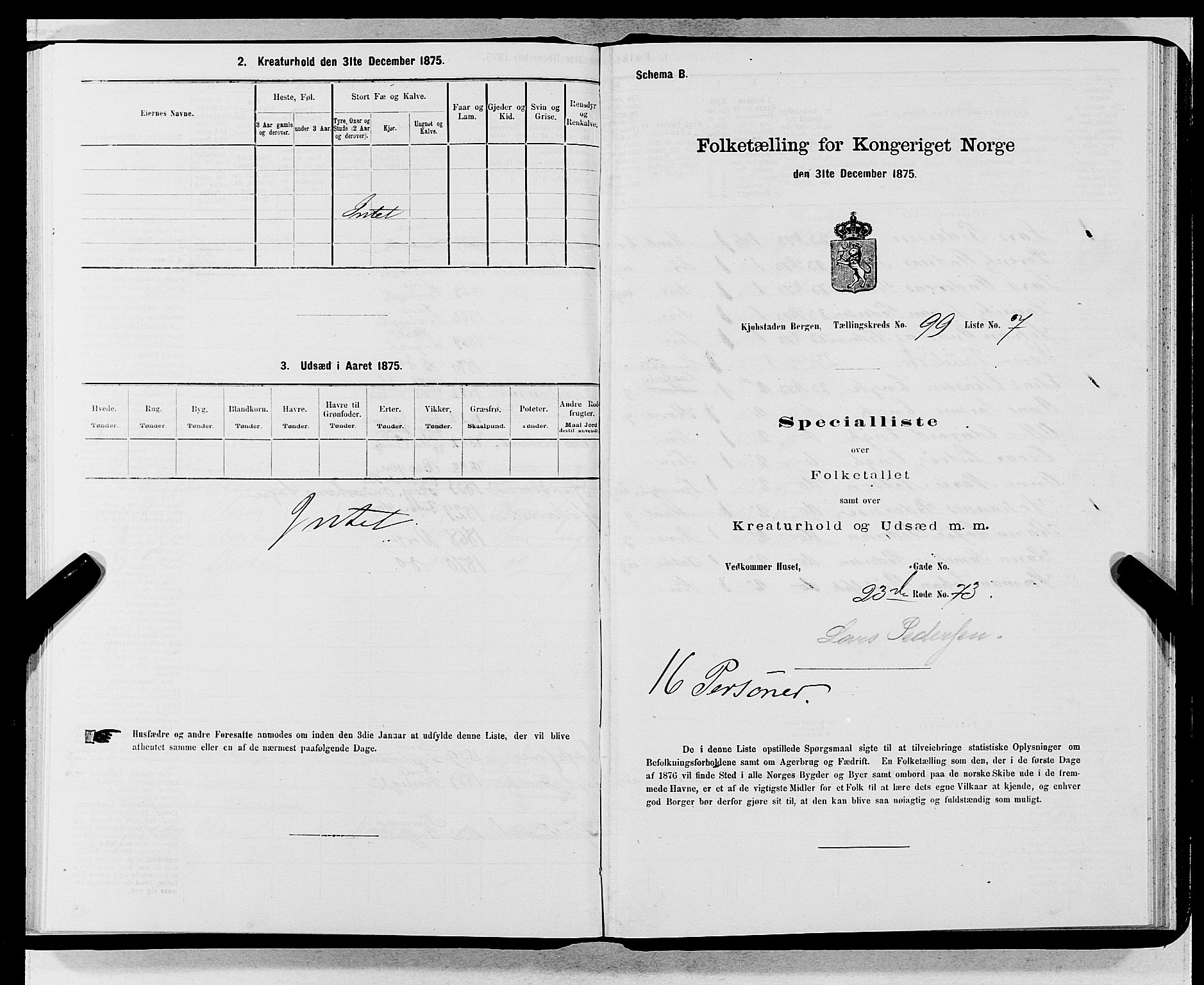 SAB, 1875 census for 1301 Bergen, 1875, p. 5344