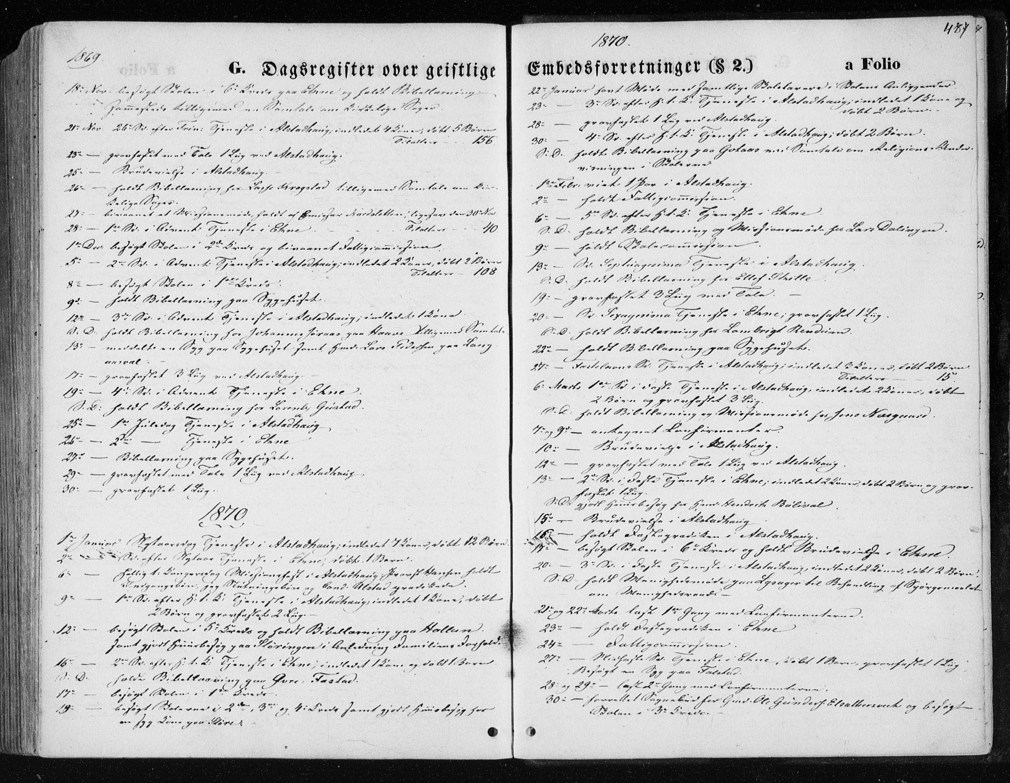 Ministerialprotokoller, klokkerbøker og fødselsregistre - Nord-Trøndelag, SAT/A-1458/717/L0157: Parish register (official) no. 717A08 /1, 1863-1877, p. 487