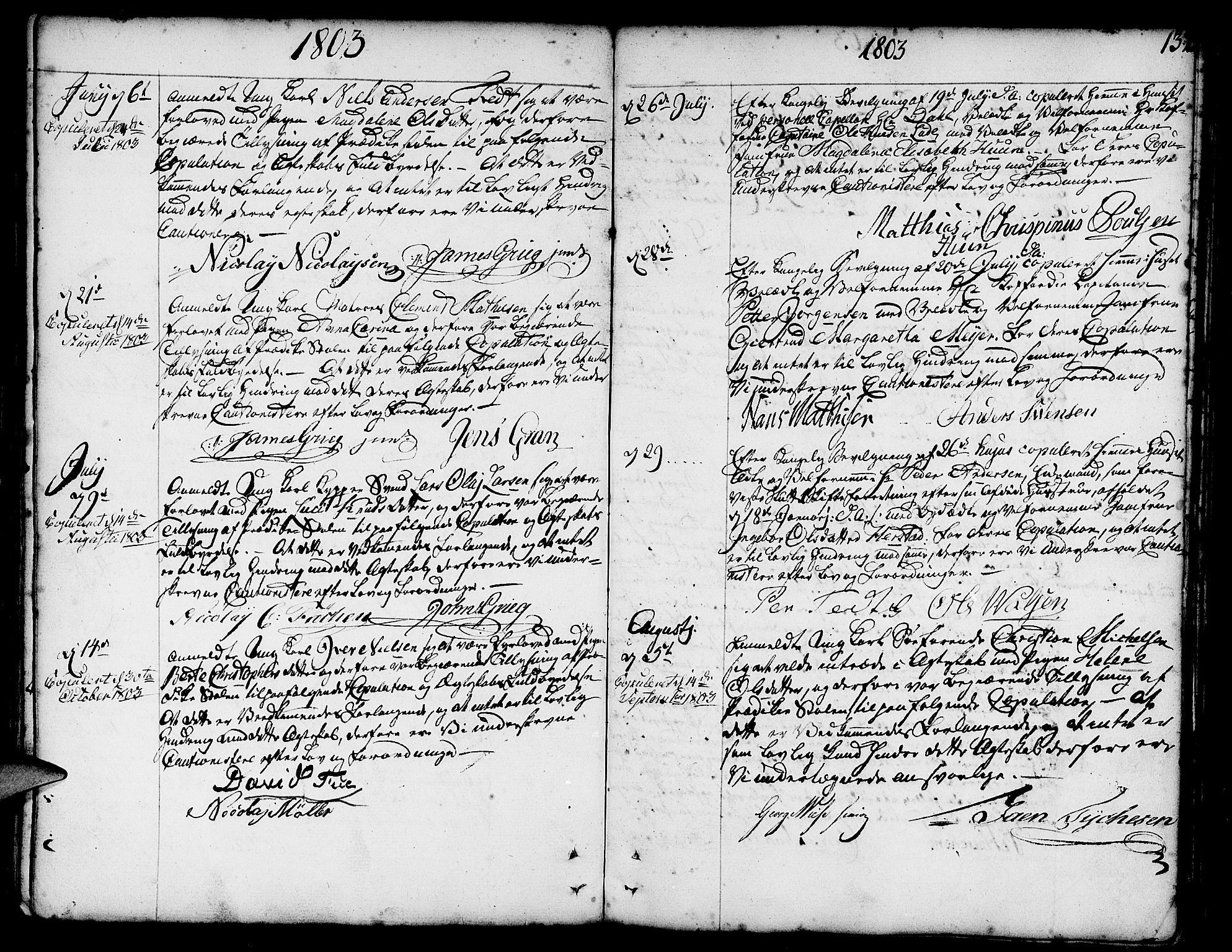 Nykirken Sokneprestembete, AV/SAB-A-77101/H/Haa/L0008: Parish register (official) no. A 8, 1776-1814, p. 132