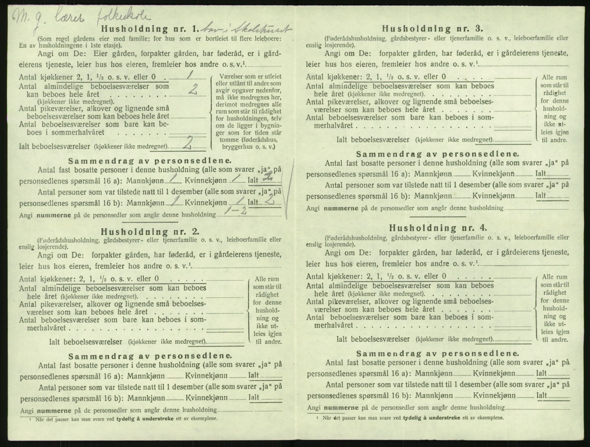 SAK, 1920 census for Søndeled, 1920, p. 146