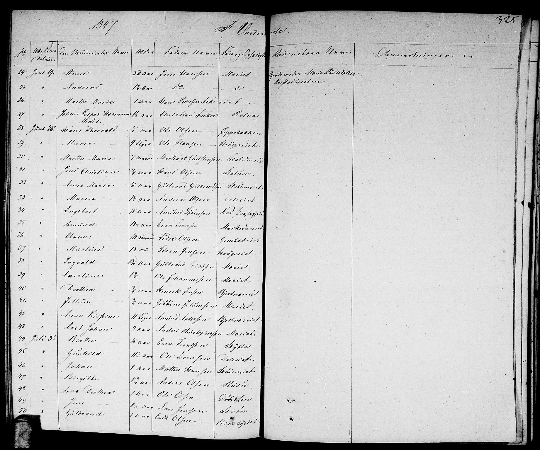 Nittedal prestekontor Kirkebøker, AV/SAO-A-10365a/F/Fa/L0004: Parish register (official) no. I 4, 1836-1849, p. 325