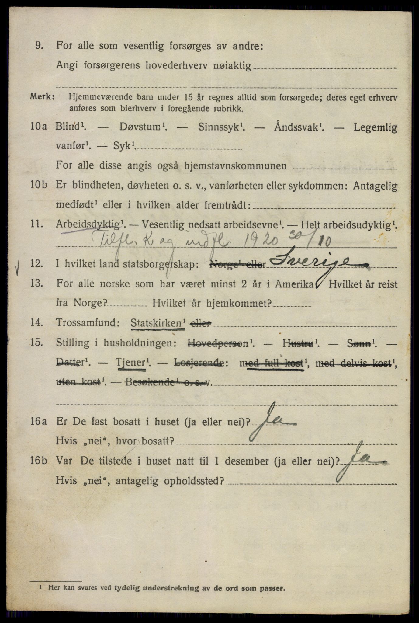 SAO, 1920 census for Kristiania, 1920, p. 571824