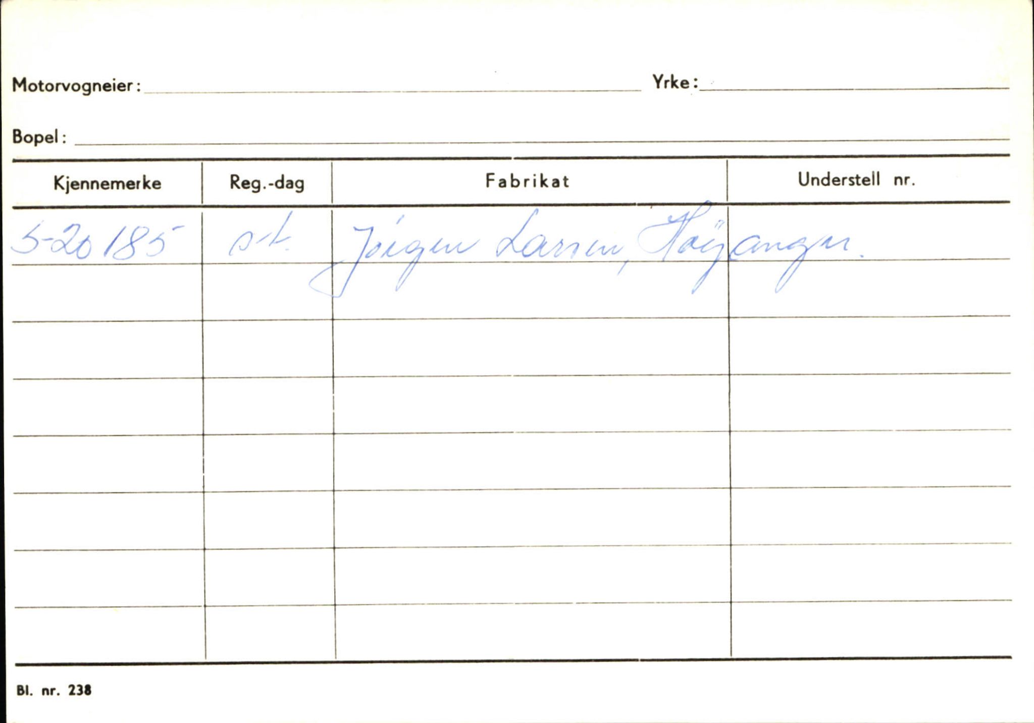 Statens vegvesen, Sogn og Fjordane vegkontor, AV/SAB-A-5301/4/F/L0130: Eigarregister Eid T-Å. Høyanger A-O, 1945-1975, p. 1002