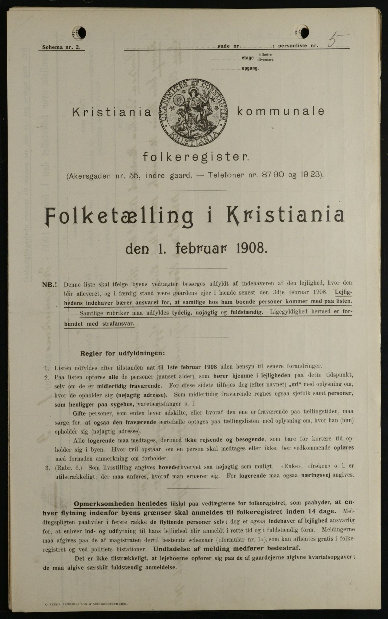 OBA, Municipal Census 1908 for Kristiania, 1908, p. 48820