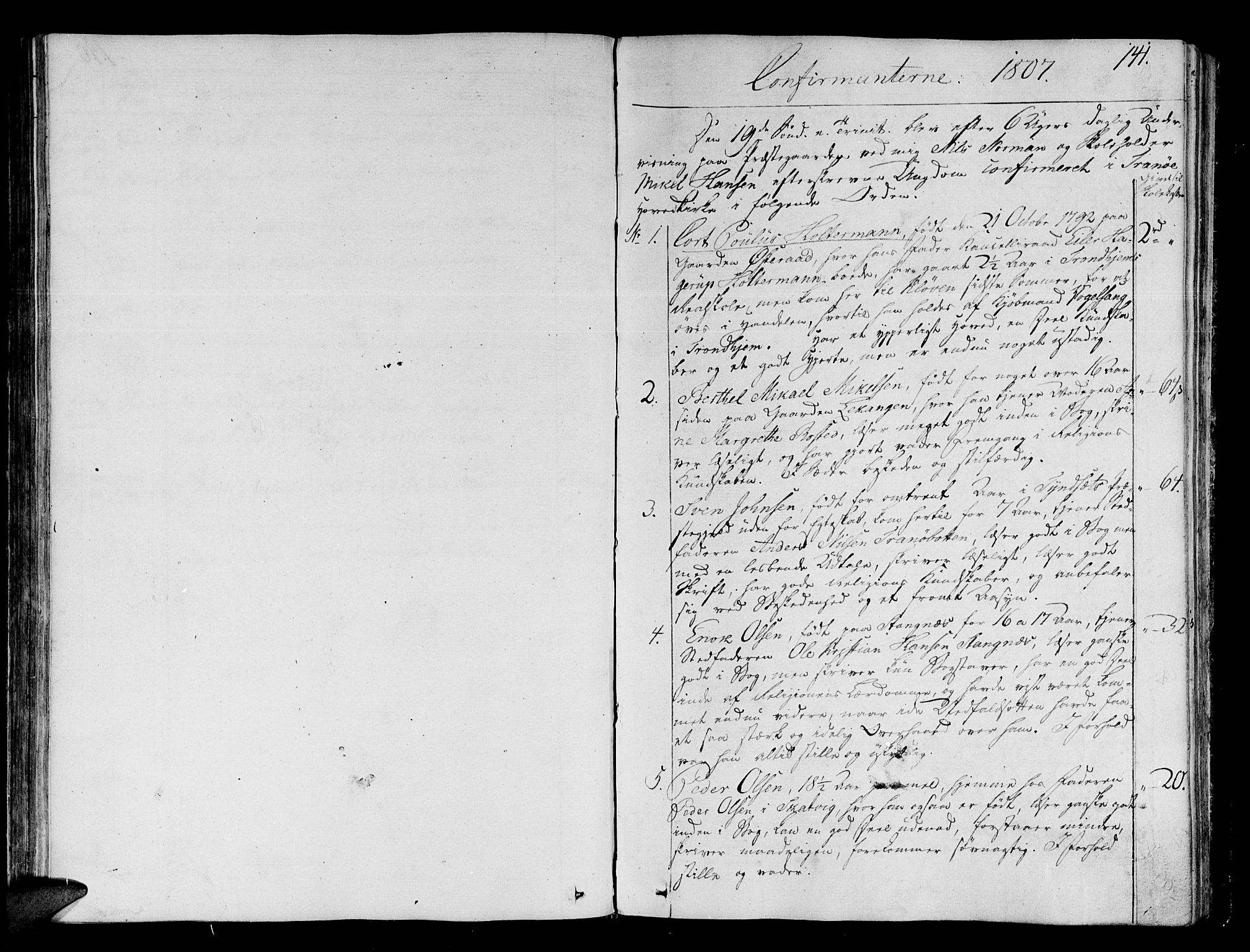 Tranøy sokneprestkontor, SATØ/S-1313/I/Ia/Iaa/L0003kirke: Parish register (official) no. 3, 1807-1820, p. 141