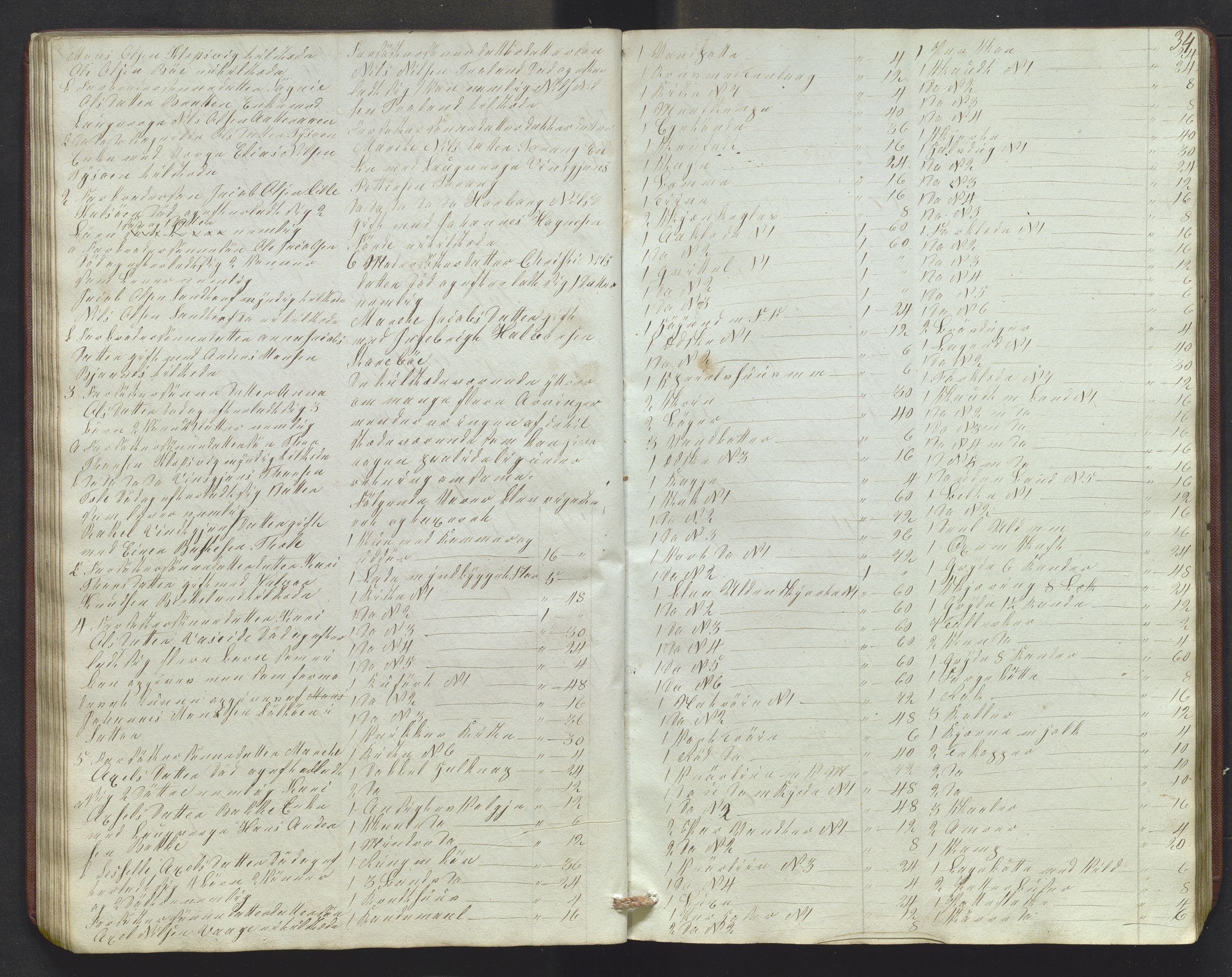 Lensmannen i Sund og Austevoll, AV/SAB-A-35201/0006/L0009: Registreringsprotokoll, 1848-1863, p. 33b-34a