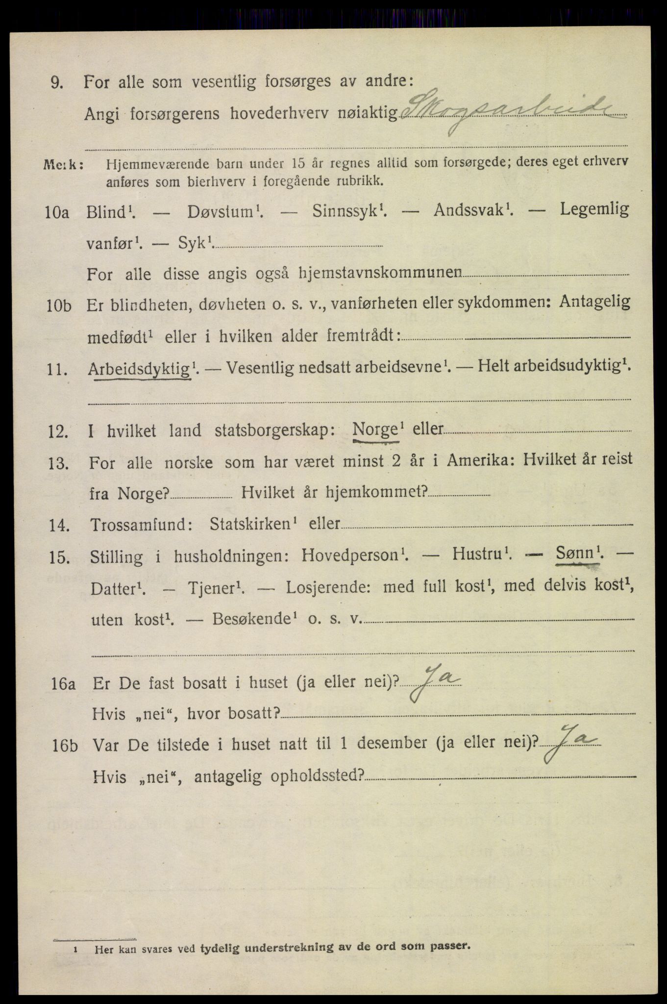 SAH, 1920 census for Nord-Odal, 1920, p. 1812