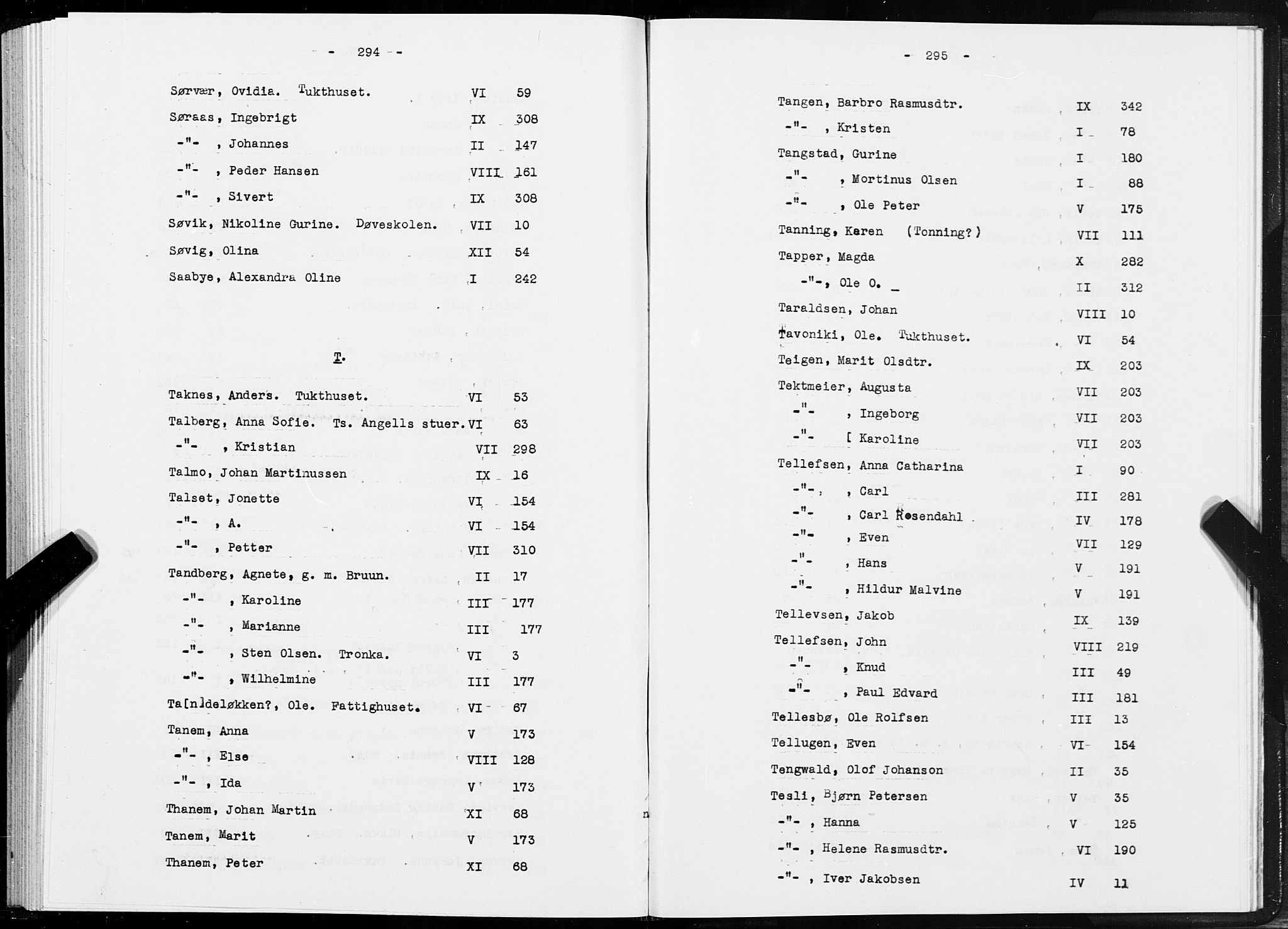 SAT, 1875 census for 1601 Trondheim, 1875, p. 294-295
