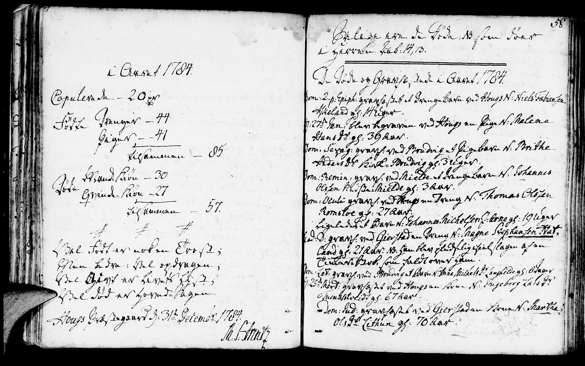 Haus sokneprestembete, SAB/A-75601/H/Haa: Parish register (official) no. A 10, 1782-1796, p. 58