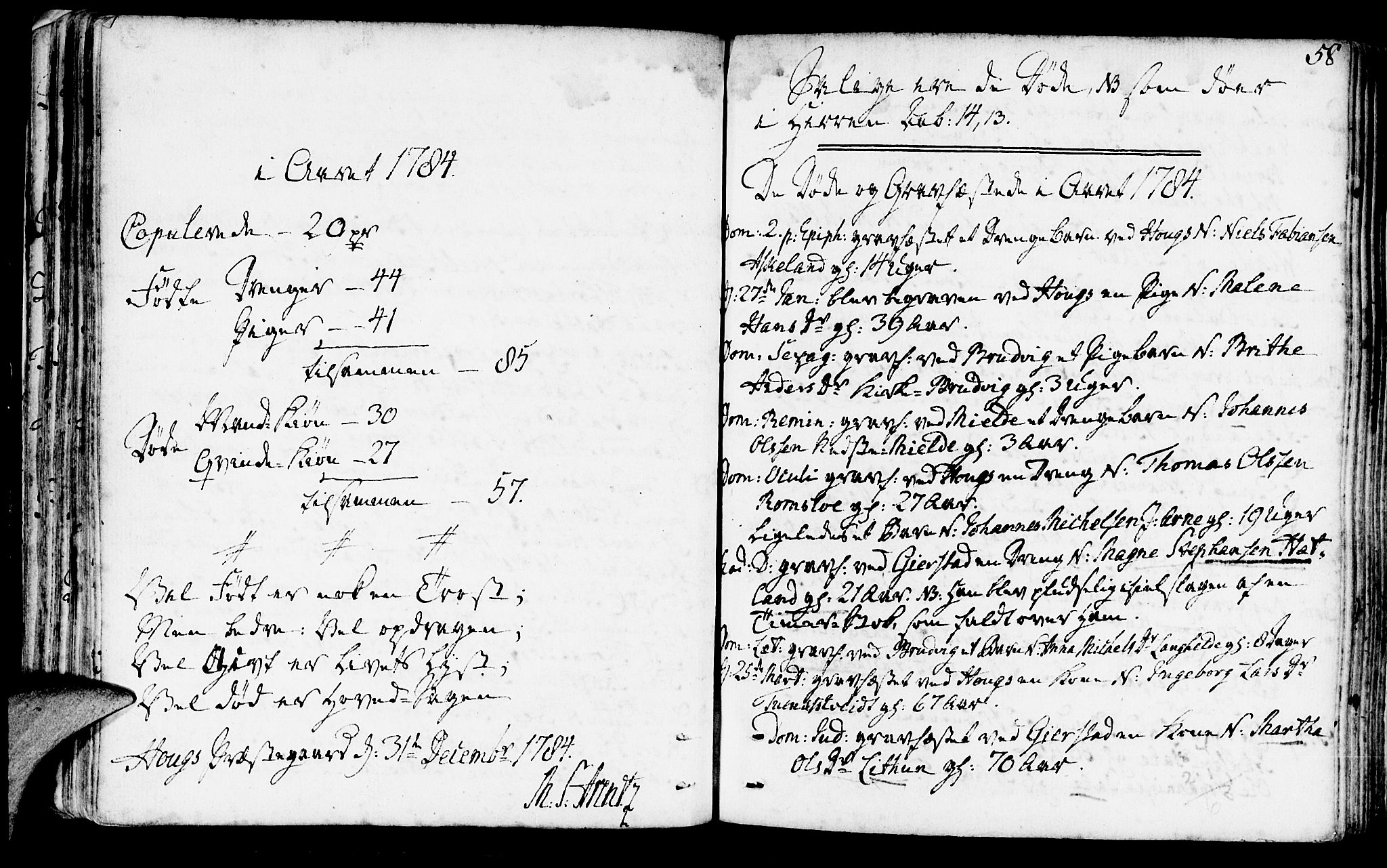 Haus sokneprestembete, AV/SAB-A-75601/H/Haa: Parish register (official) no. A 10, 1782-1796, p. 58