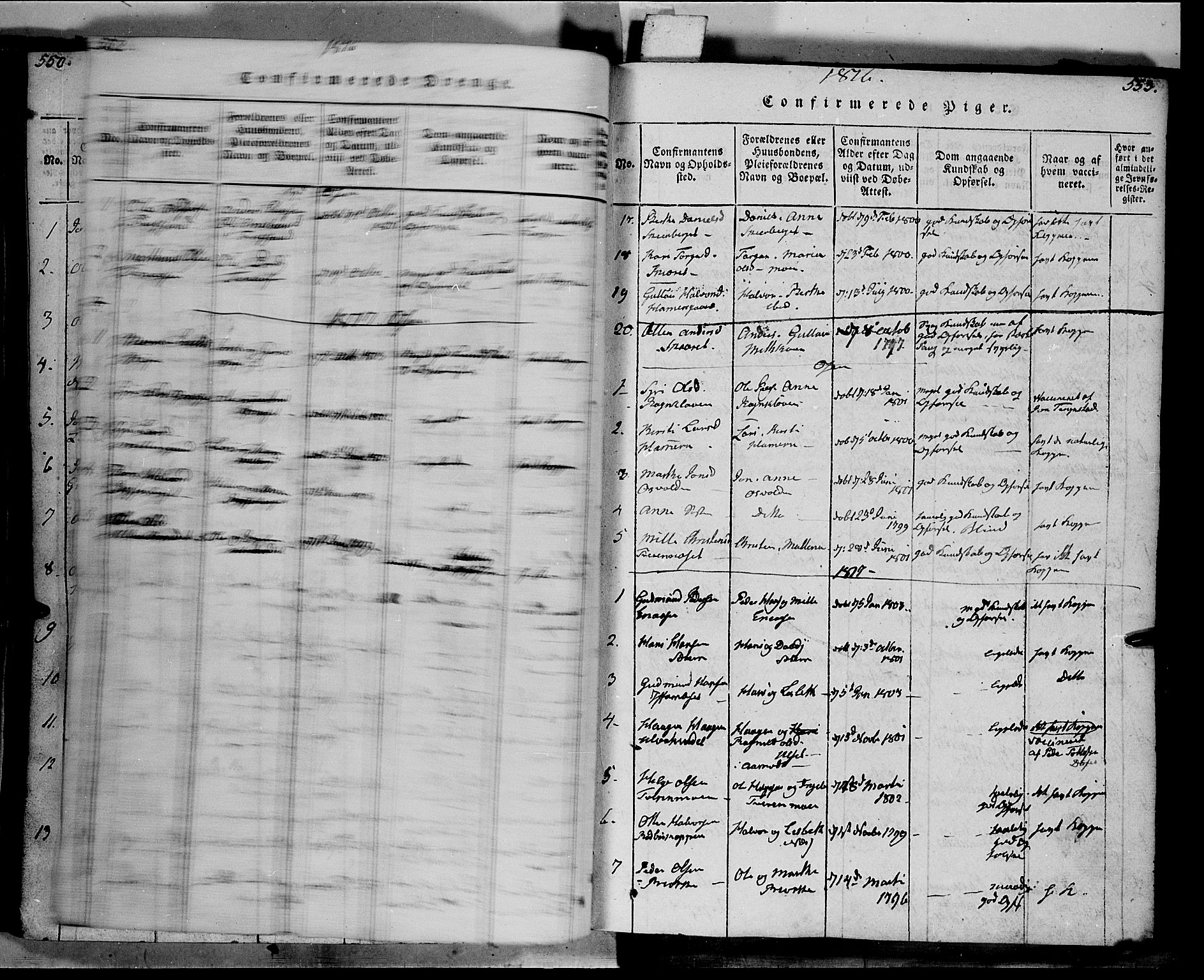 Trysil prestekontor, AV/SAH-PREST-046/H/Ha/Haa/L0003: Parish register (official) no. 3 /2, 1814-1842, p. 552-553