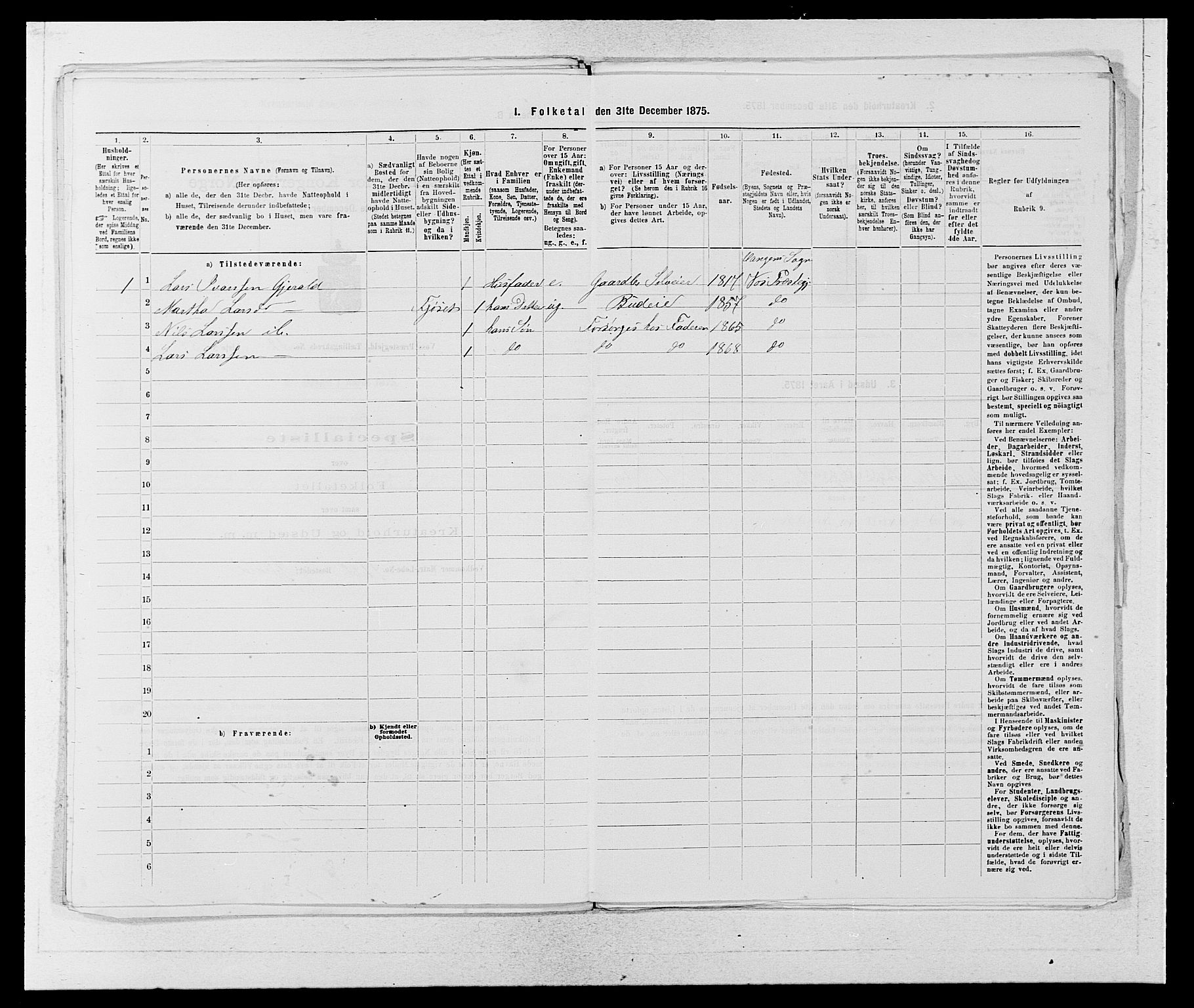 SAB, 1875 census for 1235P Voss, 1875, p. 1472