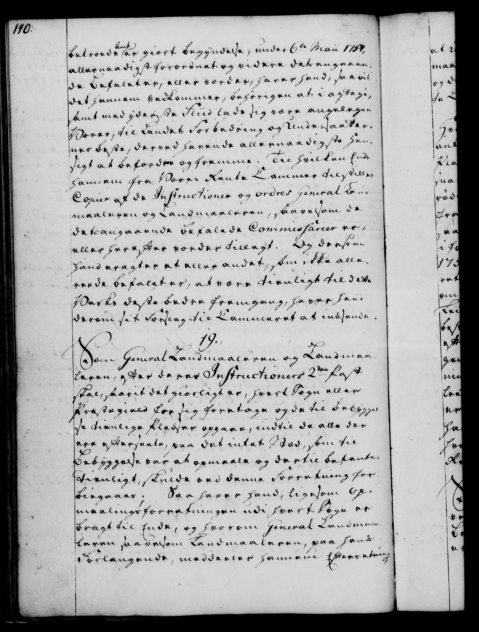 Rentekammeret, Kammerkanselliet, RA/EA-3111/G/Gg/Ggi/L0003: Norsk instruksjonsprotokoll med register (merket RK 53.36), 1751-1775, p. 140