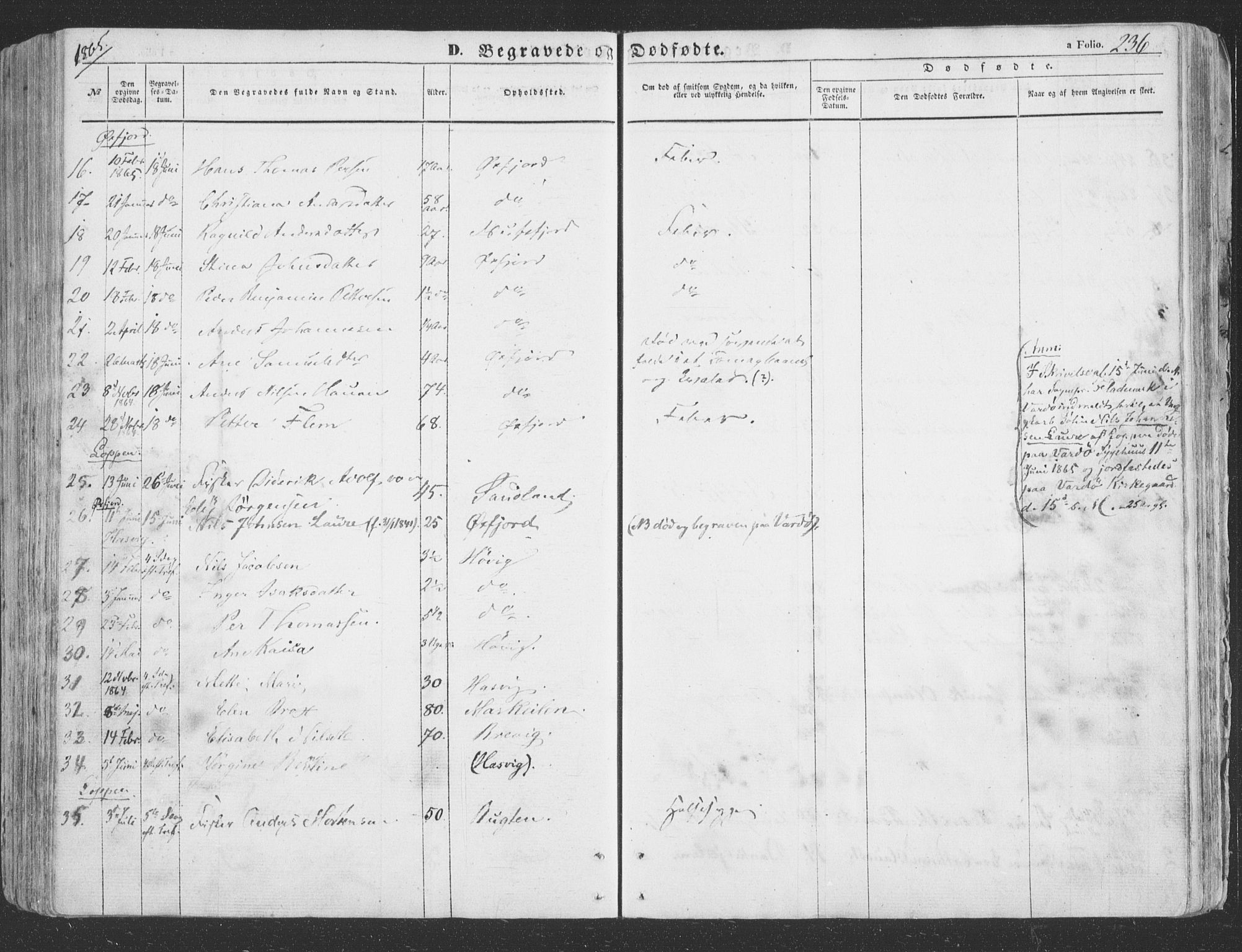 Loppa sokneprestkontor, AV/SATØ-S-1339/H/Ha/L0004kirke: Parish register (official) no. 4, 1849-1868, p. 236