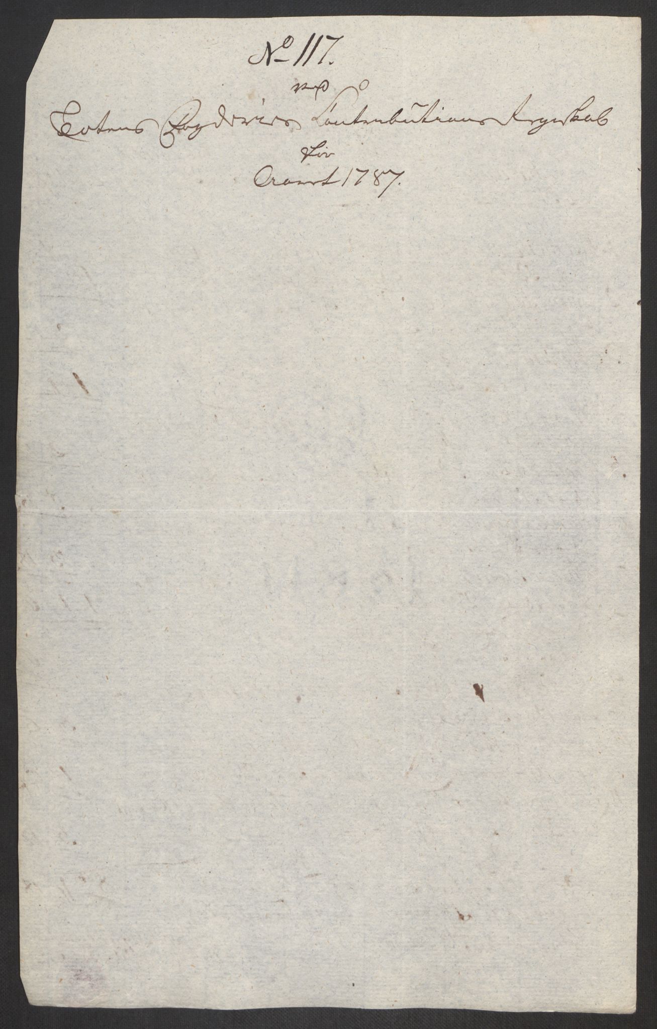 Rentekammeret inntil 1814, Reviderte regnskaper, Fogderegnskap, AV/RA-EA-4092/R19/L1374: Fogderegnskap Toten, Hadeland og Vardal, 1787, p. 377