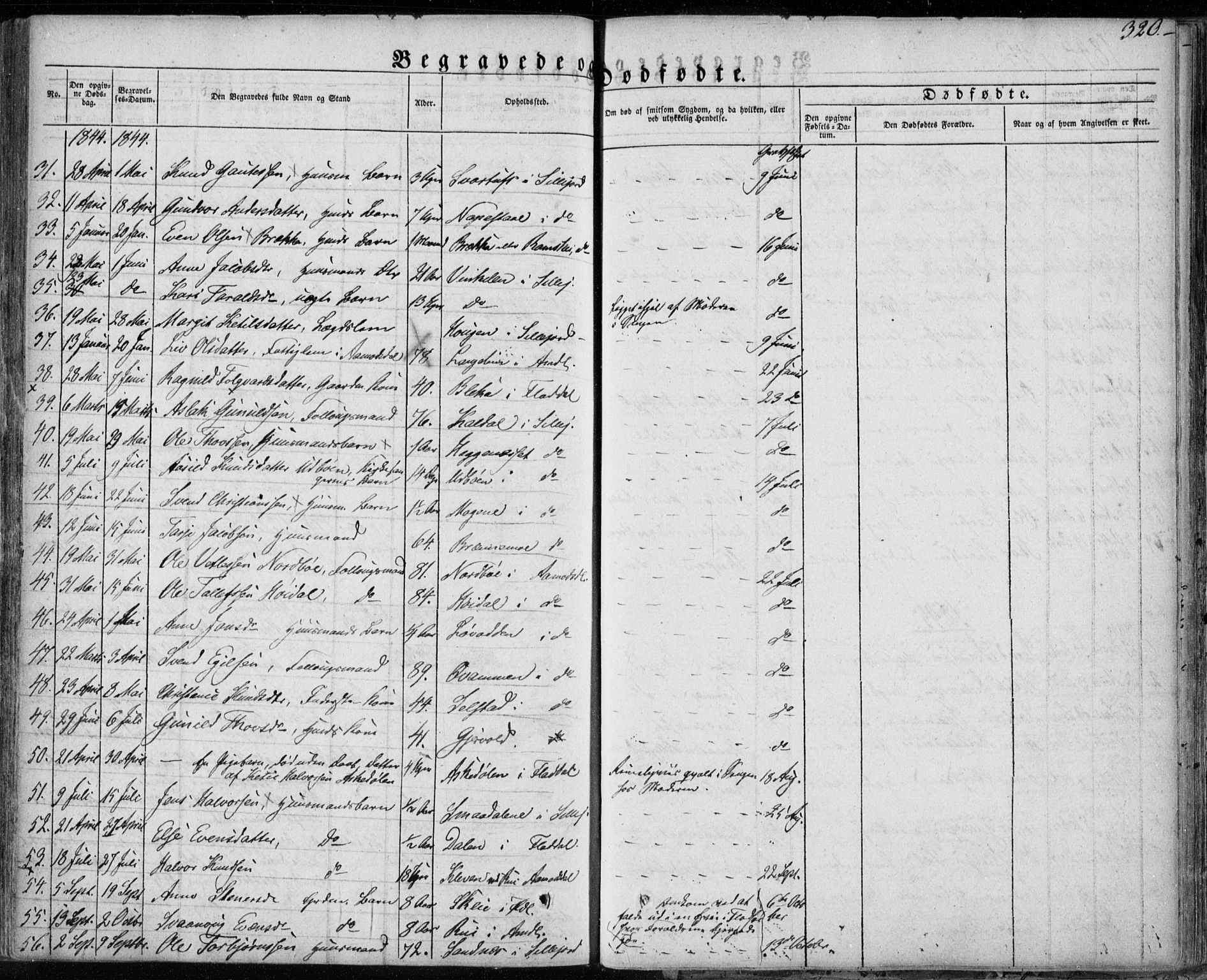 Seljord kirkebøker, SAKO/A-20/F/Fa/L0011: Parish register (official) no. I 11, 1831-1849, p. 320