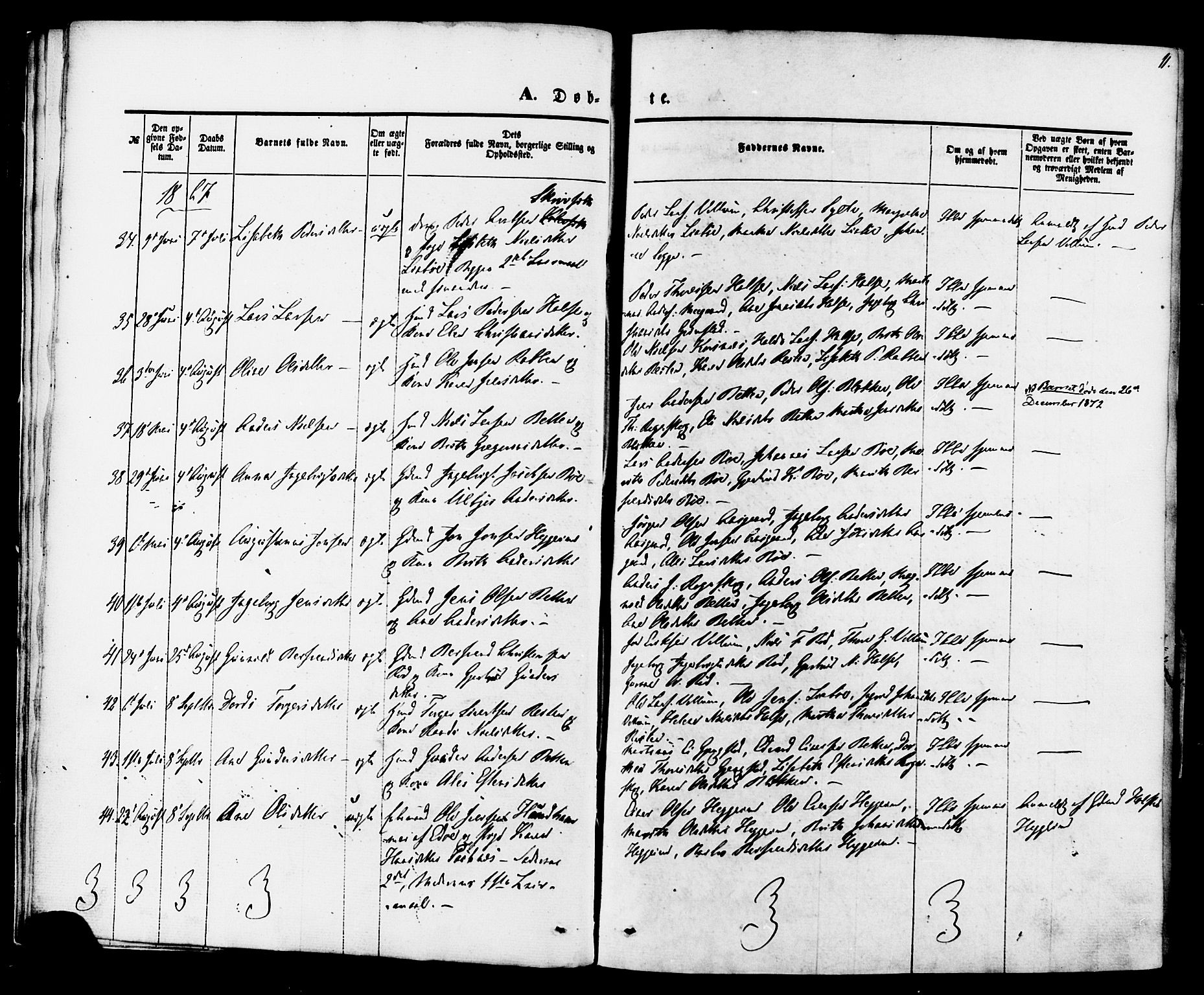 Ministerialprotokoller, klokkerbøker og fødselsregistre - Møre og Romsdal, AV/SAT-A-1454/576/L0884: Parish register (official) no. 576A02, 1865-1879, p. 11