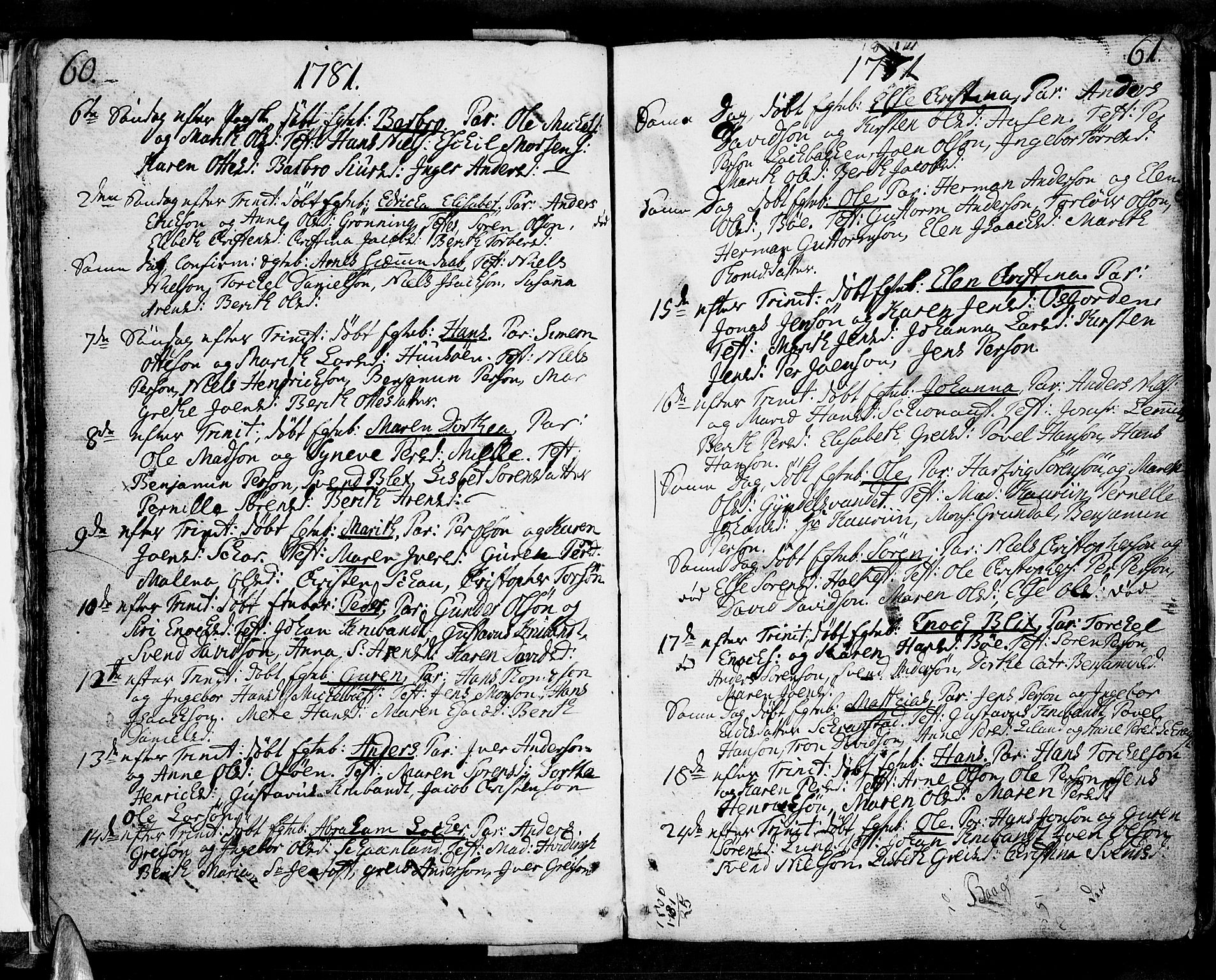 Ministerialprotokoller, klokkerbøker og fødselsregistre - Nordland, AV/SAT-A-1459/855/L0796: Parish register (official) no. 855A04, 1776-1813, p. 60-61