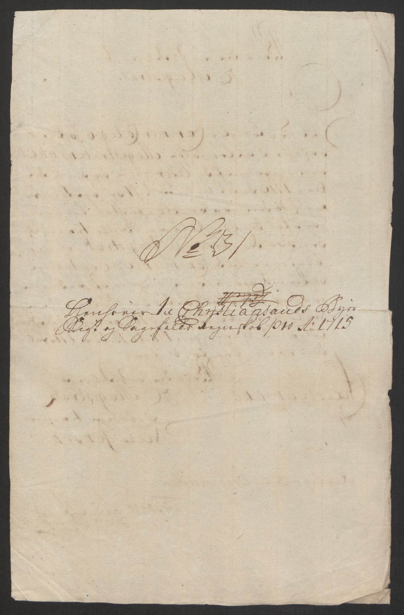 Rentekammeret inntil 1814, Reviderte regnskaper, Byregnskaper, AV/RA-EA-4066/R/Rm/L0285: [M18] Sikt og sakefall, 1681-1718, p. 427