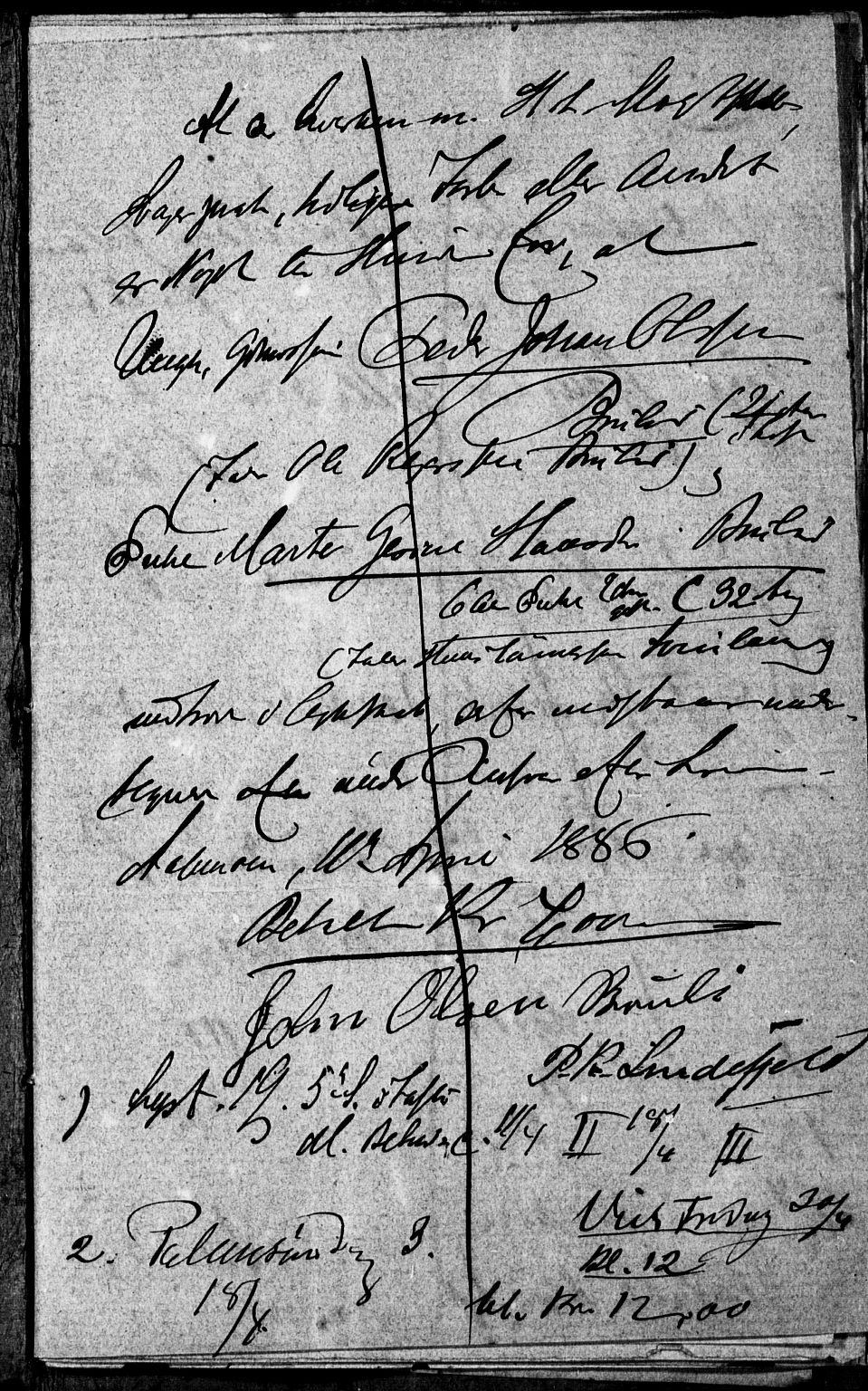 Fjotland sokneprestkontor, SAK/1111-0010/F/Fe/L0001: Banns register no. II.5.1, 1886-1886, p. 0-1