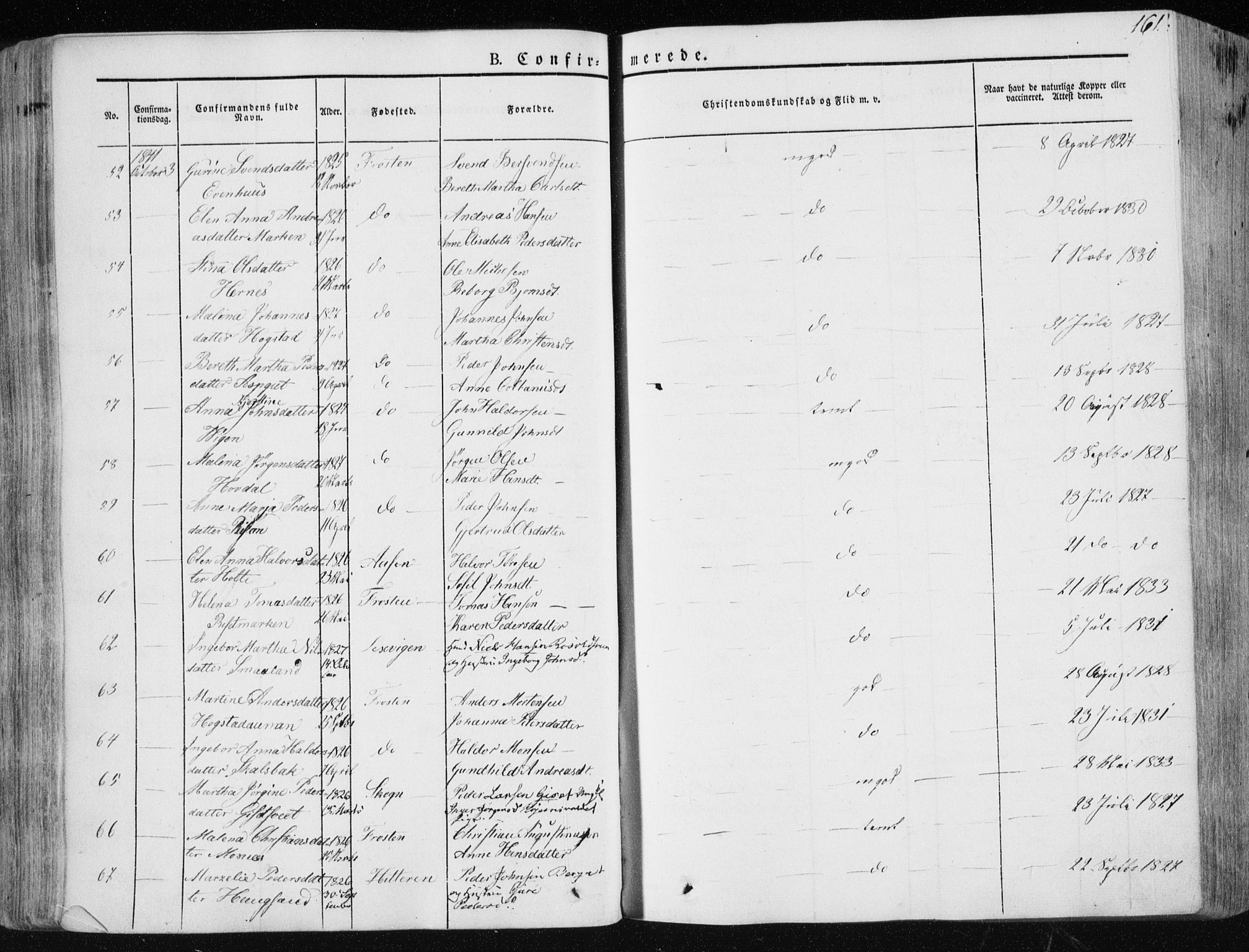 Ministerialprotokoller, klokkerbøker og fødselsregistre - Nord-Trøndelag, AV/SAT-A-1458/713/L0115: Parish register (official) no. 713A06, 1838-1851, p. 161