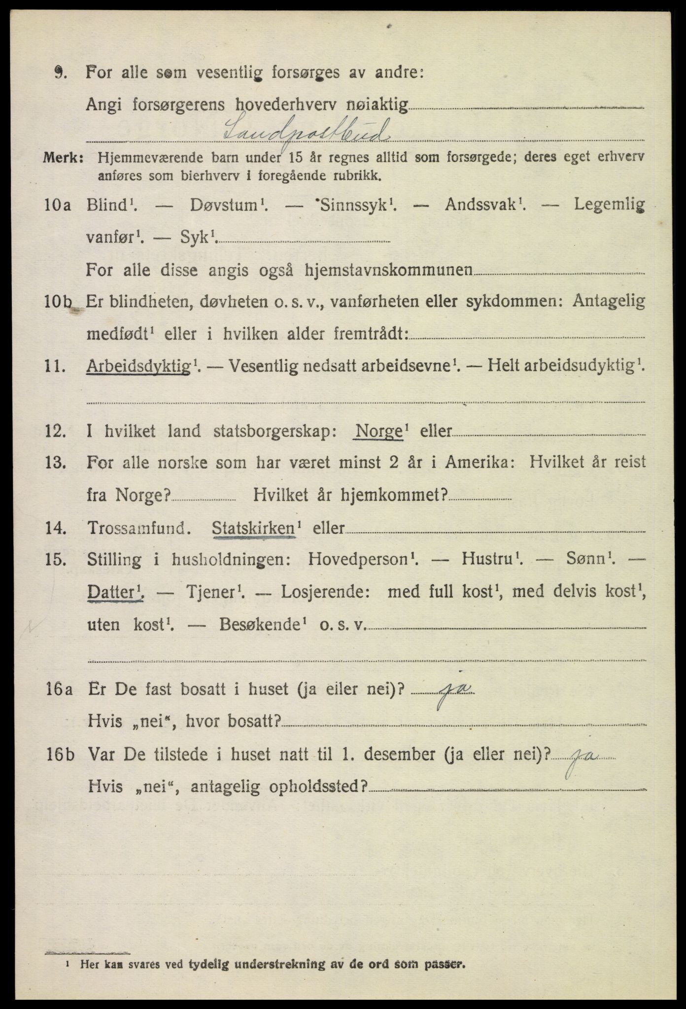 SAH, 1920 census for Grue, 1920, p. 14782